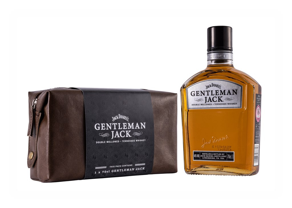 Jack Daniel's Gentleman Jack Gift Set with Wash Bag 70cl