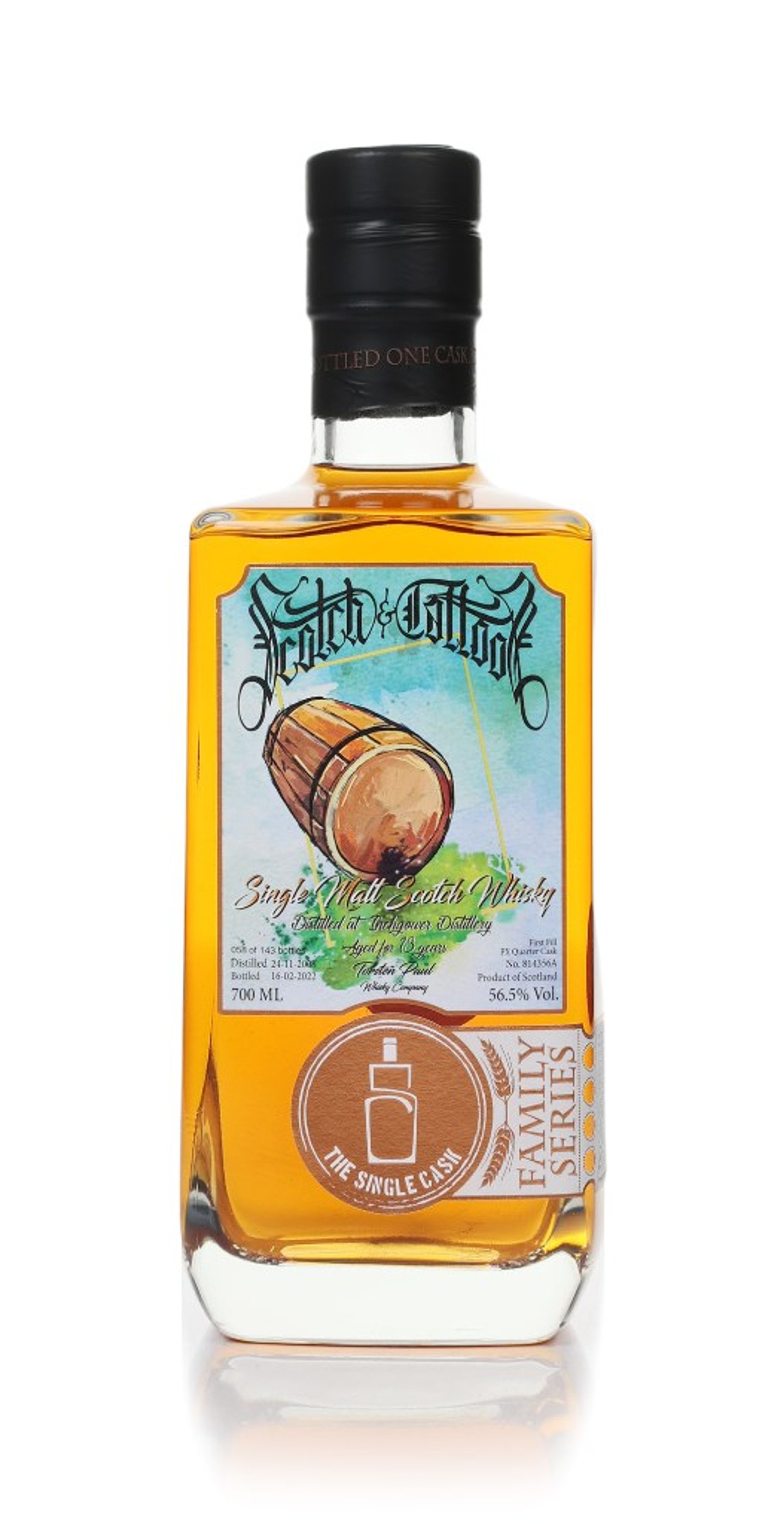 Inchgower 13 Year Old 2008 (cask 814356A) - Family Series (The Single Cask) 70cl