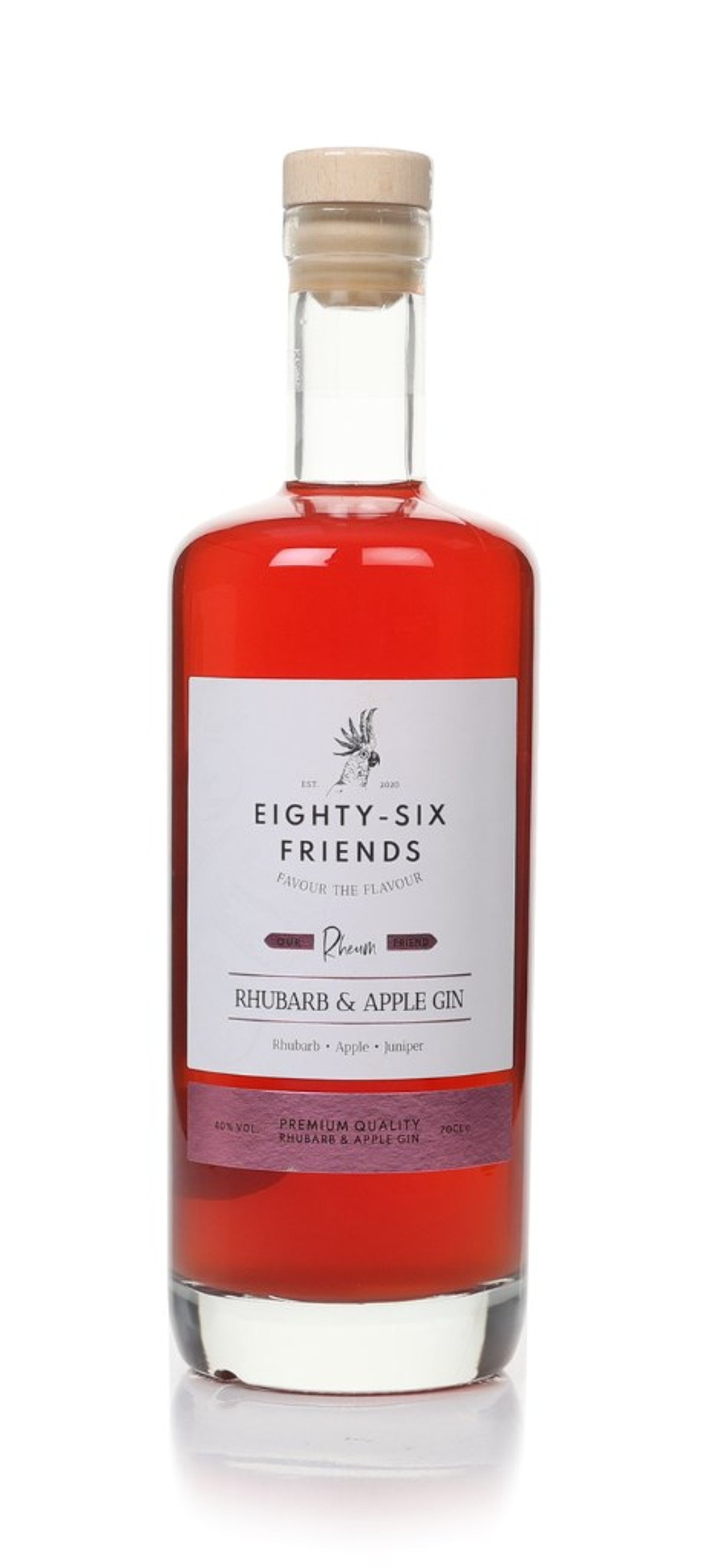 Eighty-Six Friends Rhubarb & Apple Gin 70cl