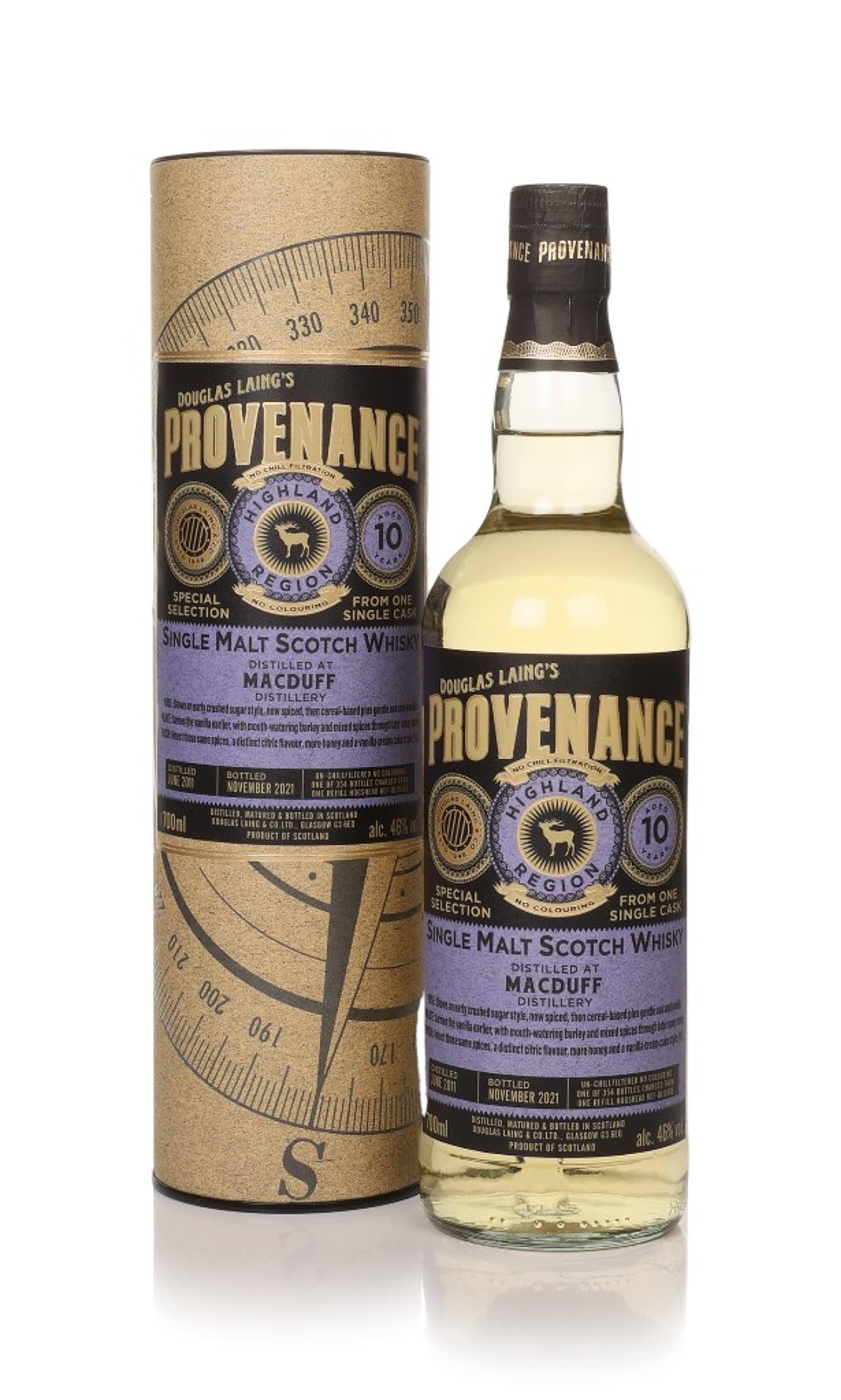 Macduff 10 Year Old 2011 (cask 15369) - Provenance (Douglas Laing) 70cl