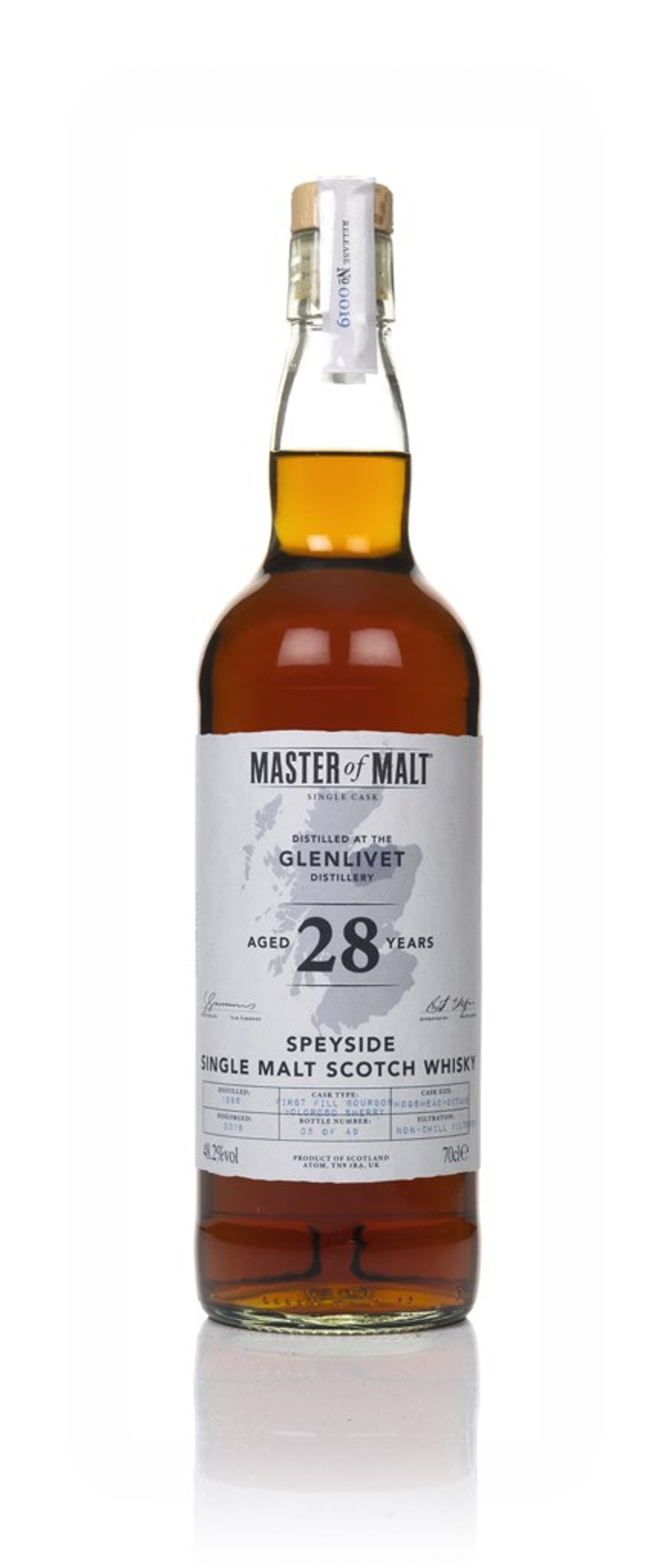 Glenlivet 28 Year Old 1989 Single Cask (Master of Malt) 70cl