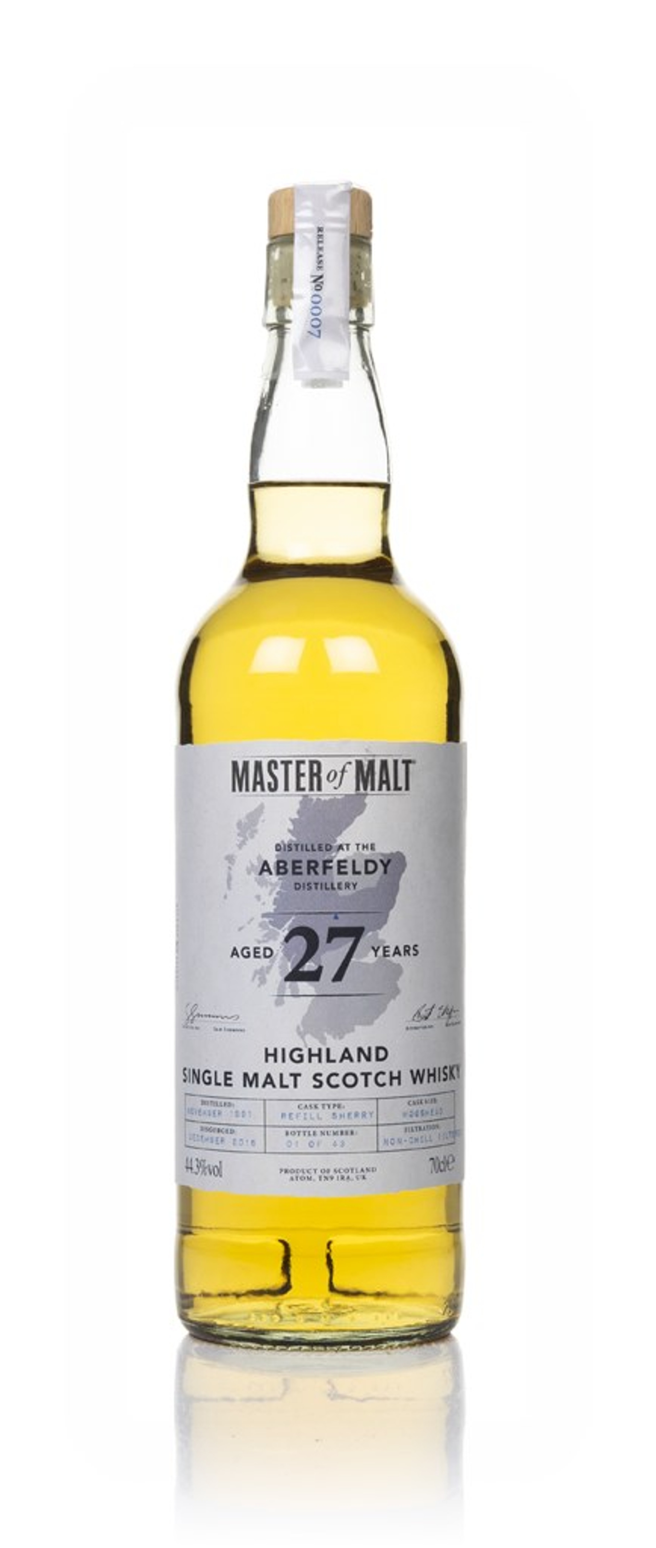 Aberfeldy 27 Year Old 1991 (Master of Malt) 44.3% 70cl
