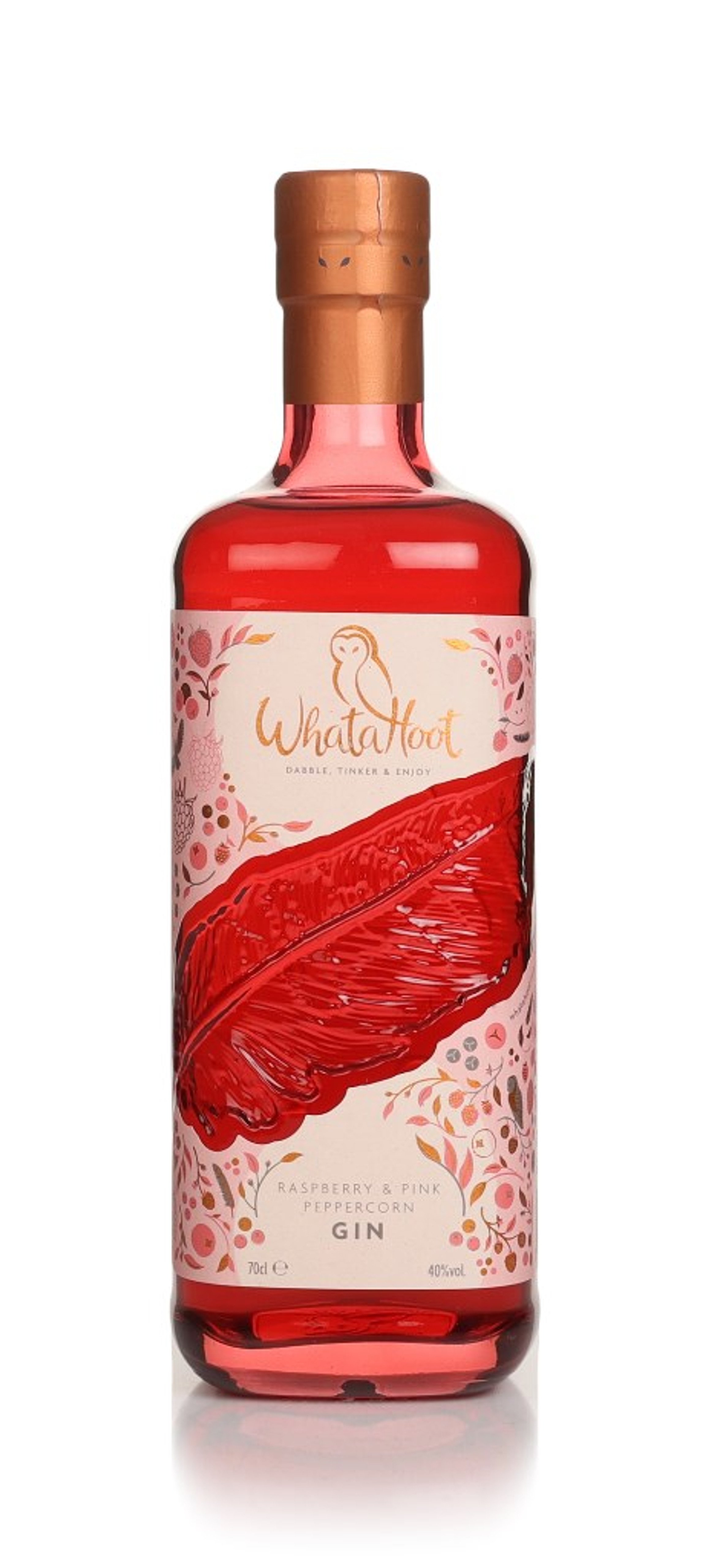 WhataHoot Raspberry & Pink Peppercorn Gin 70cl