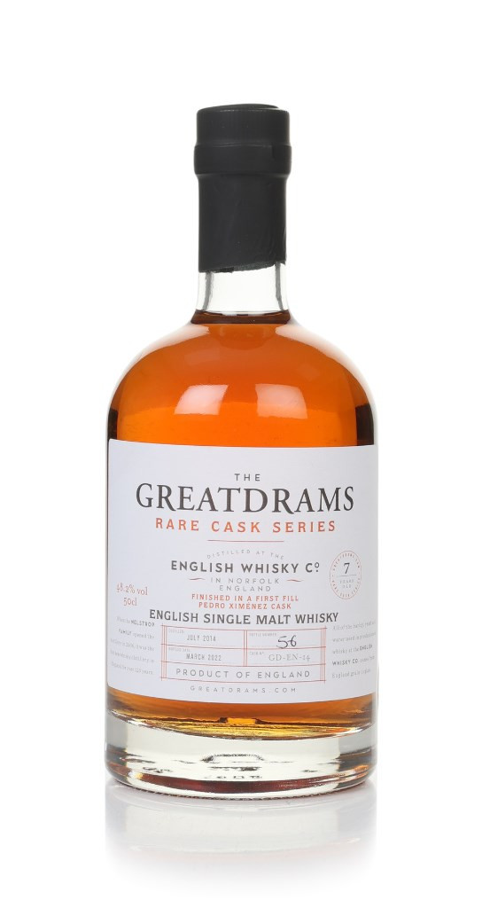 English Whisky Co. 7 Year Old 2014 (cask GD-EN-14) - Rare Cask Series (GreatDrams) 50cl