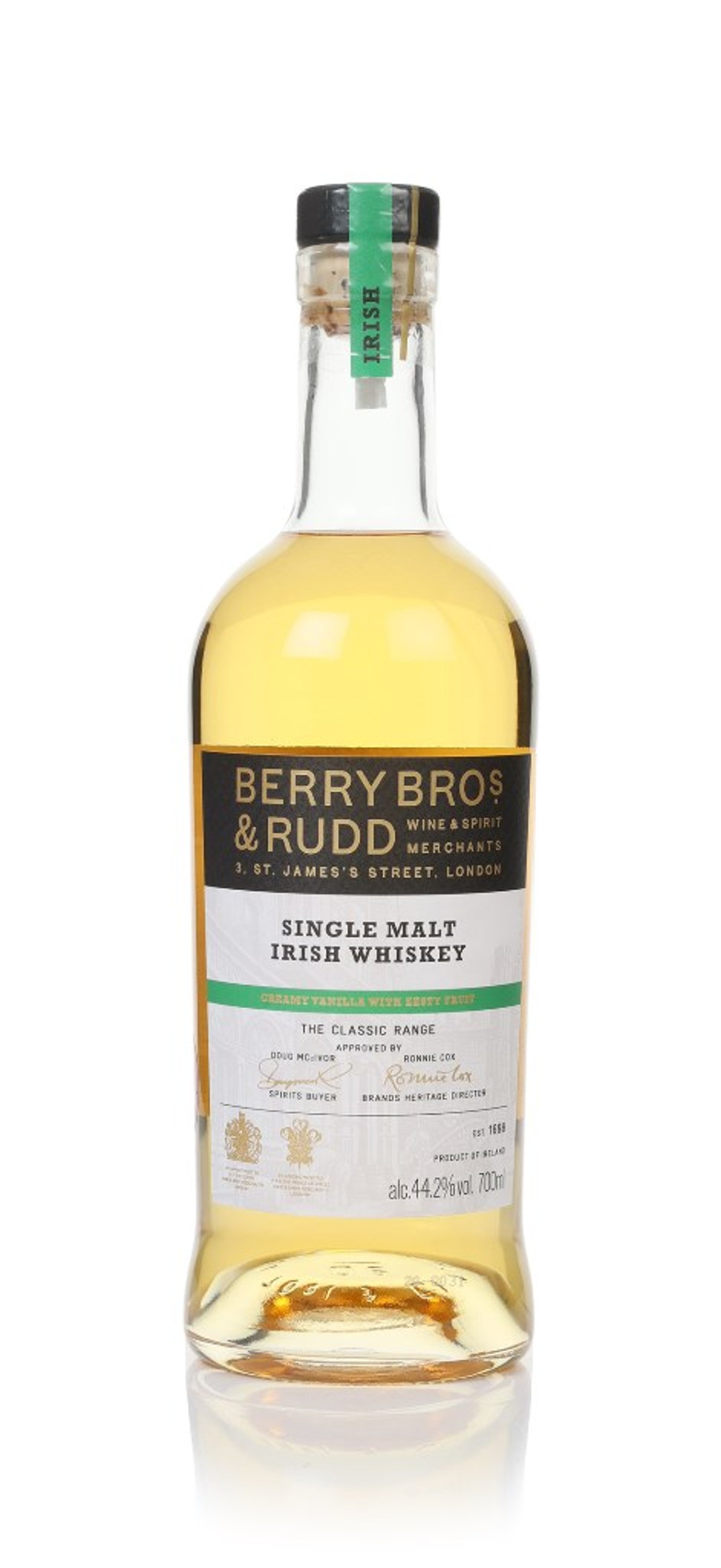 Berry Bros & Rudd Single Malt Irish Whiskey - The Classic Range 70cl