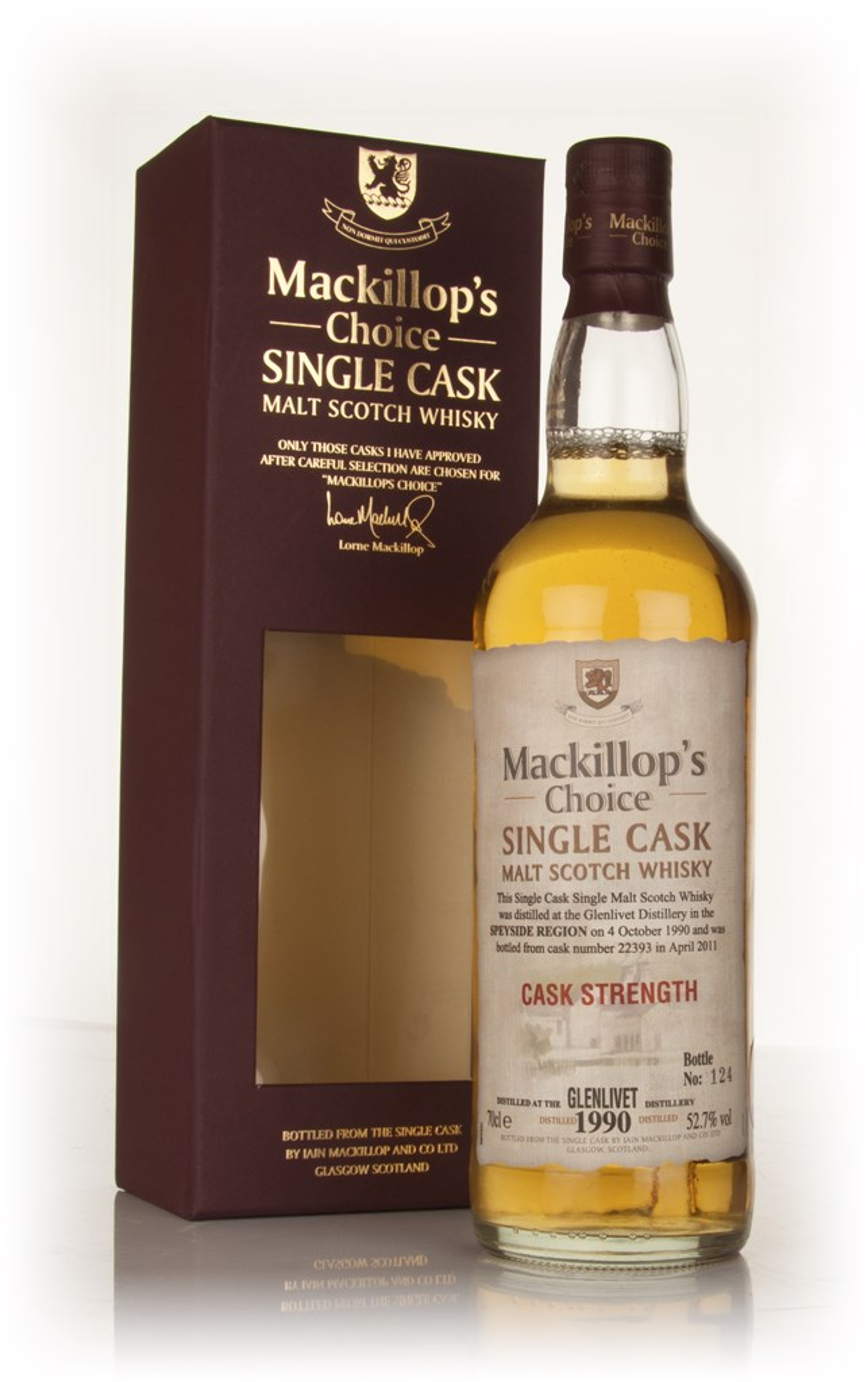 Glenlivet 20 Year Old 1990 (cask 22393) - Mackillop's Choice 70cl