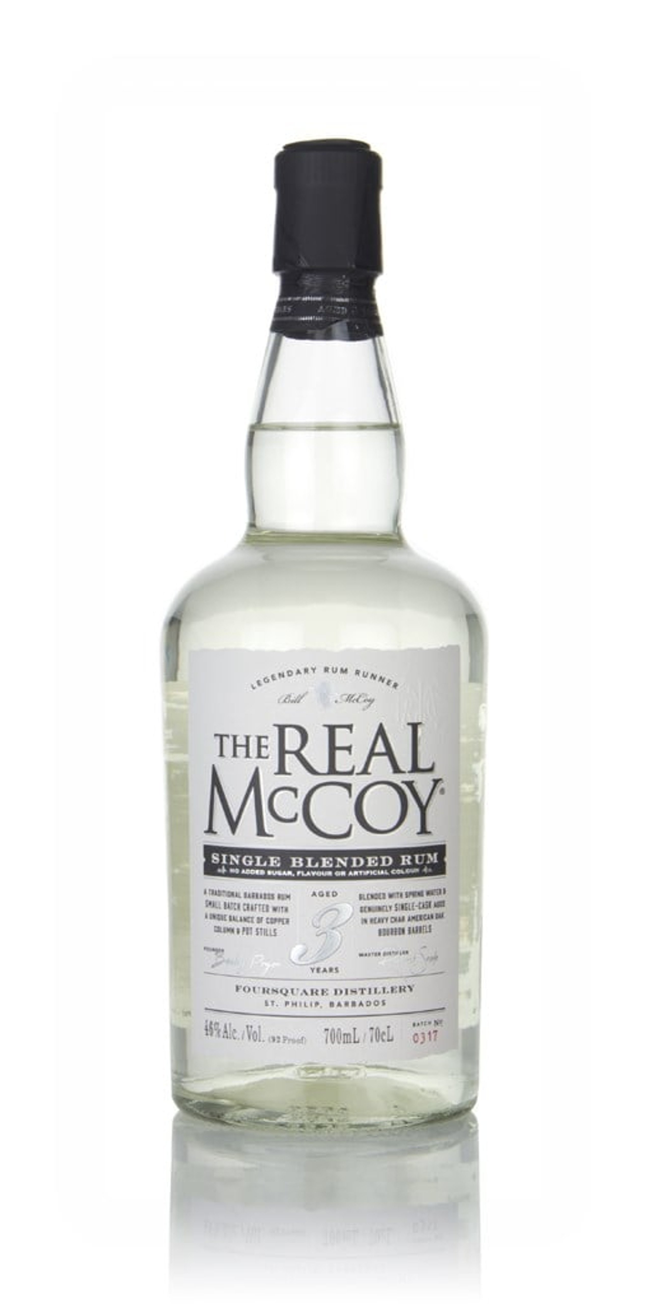 The Real McCoy 3 Year Old Single Blended Rum 70cl