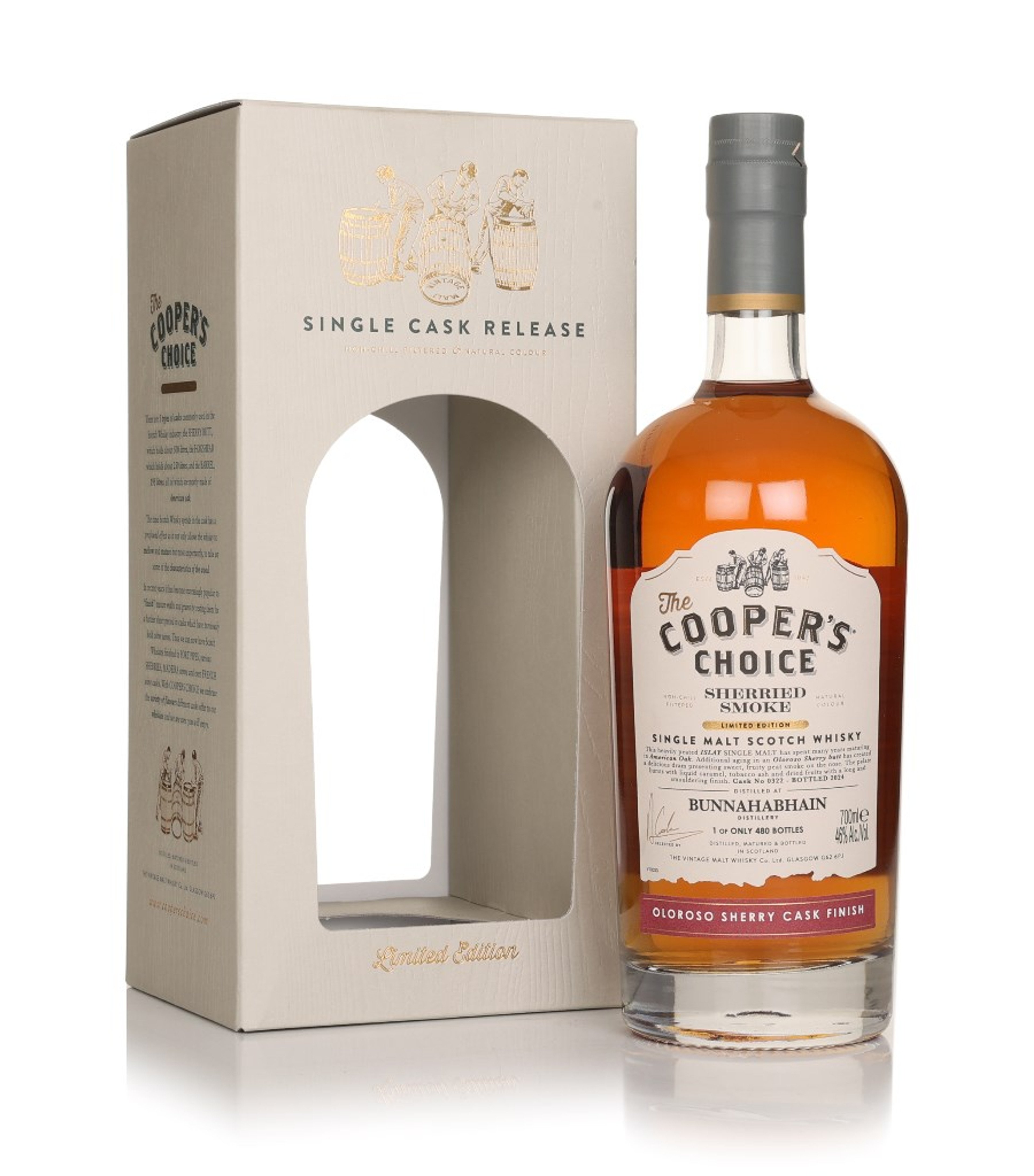 Bunnahabhain "Sherried Smoke" - The Cooper's Choice (The Vintage Malt Whisky Co.) 70cl