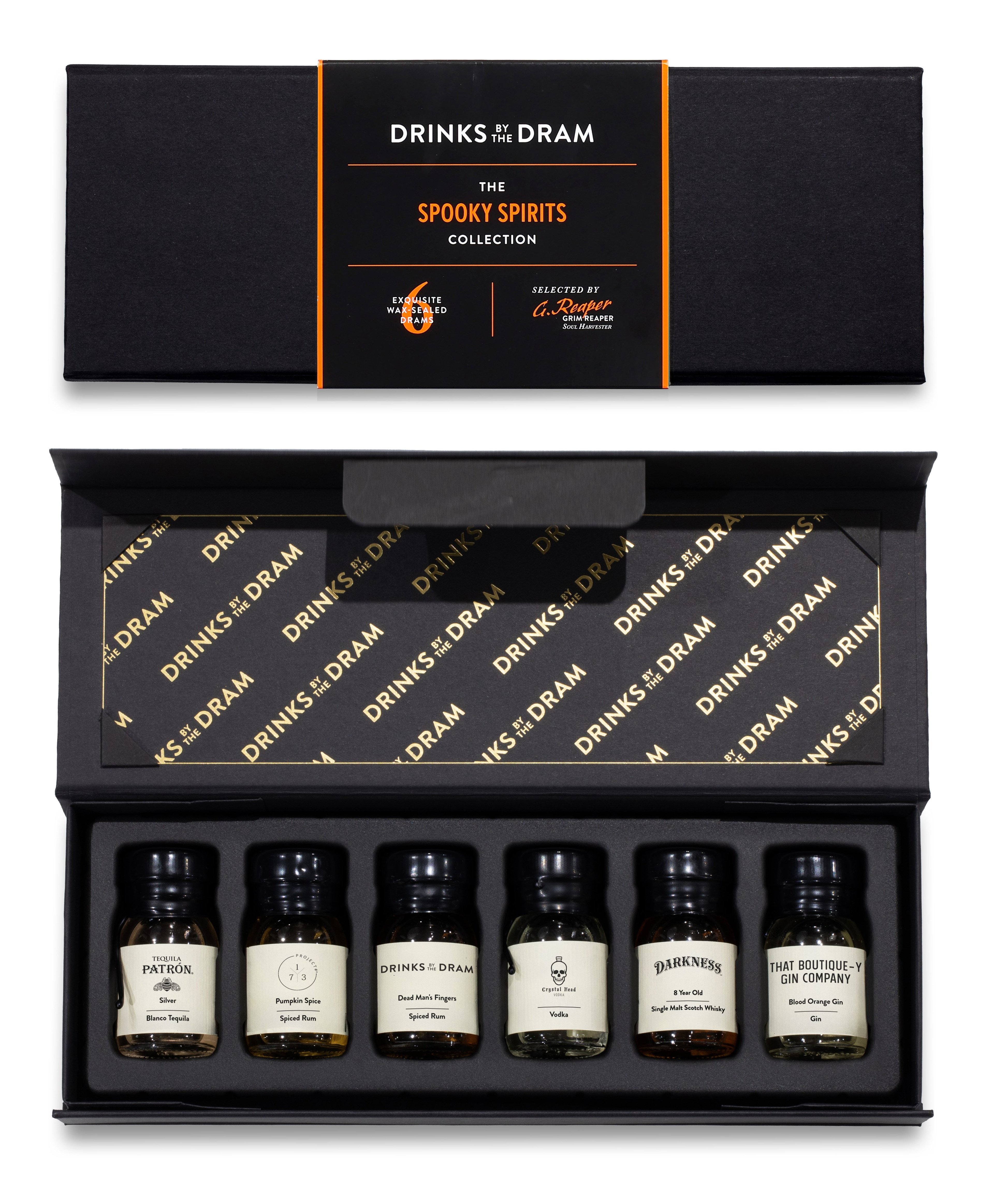 Spooky Spirits Halloween 6 Dram Tasting Set 18cl