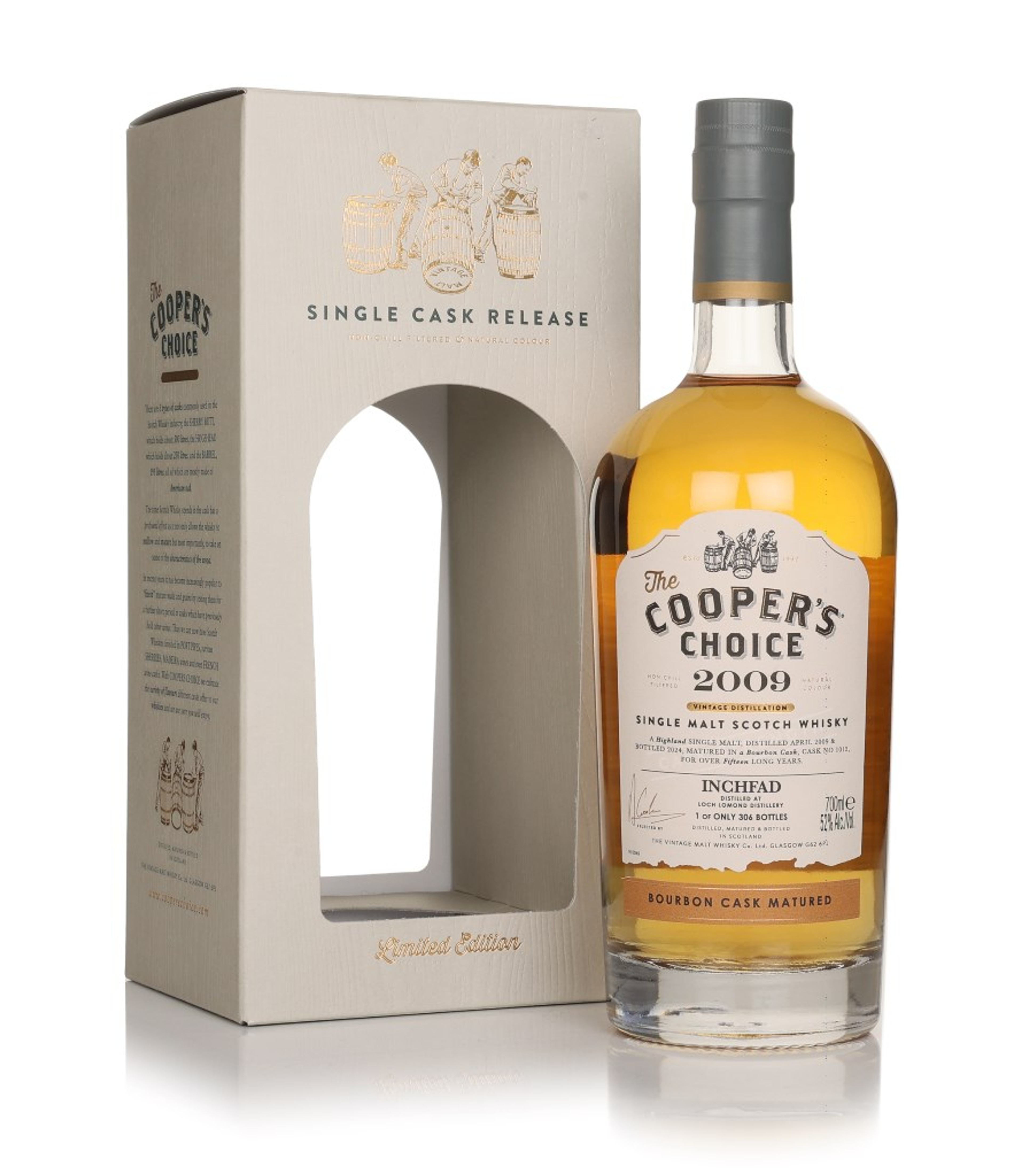 Inchfad 15 Year Old 2009 (cask 1012) - The Cooper's Choice (The Vintage Malt Whisky Co.) 70cl