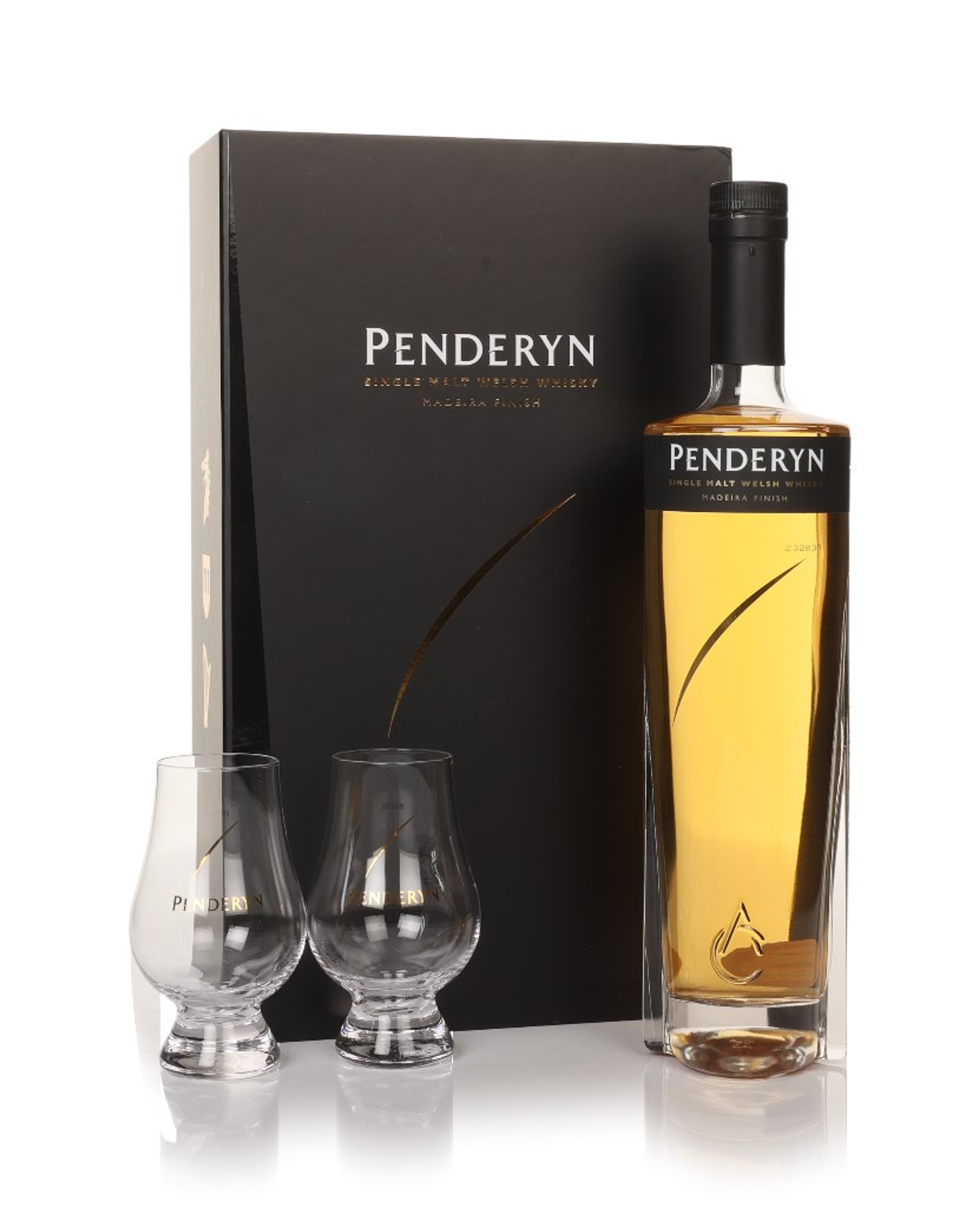Penderyn Madeira Finish Gift Set with 2x Glasses 70cl