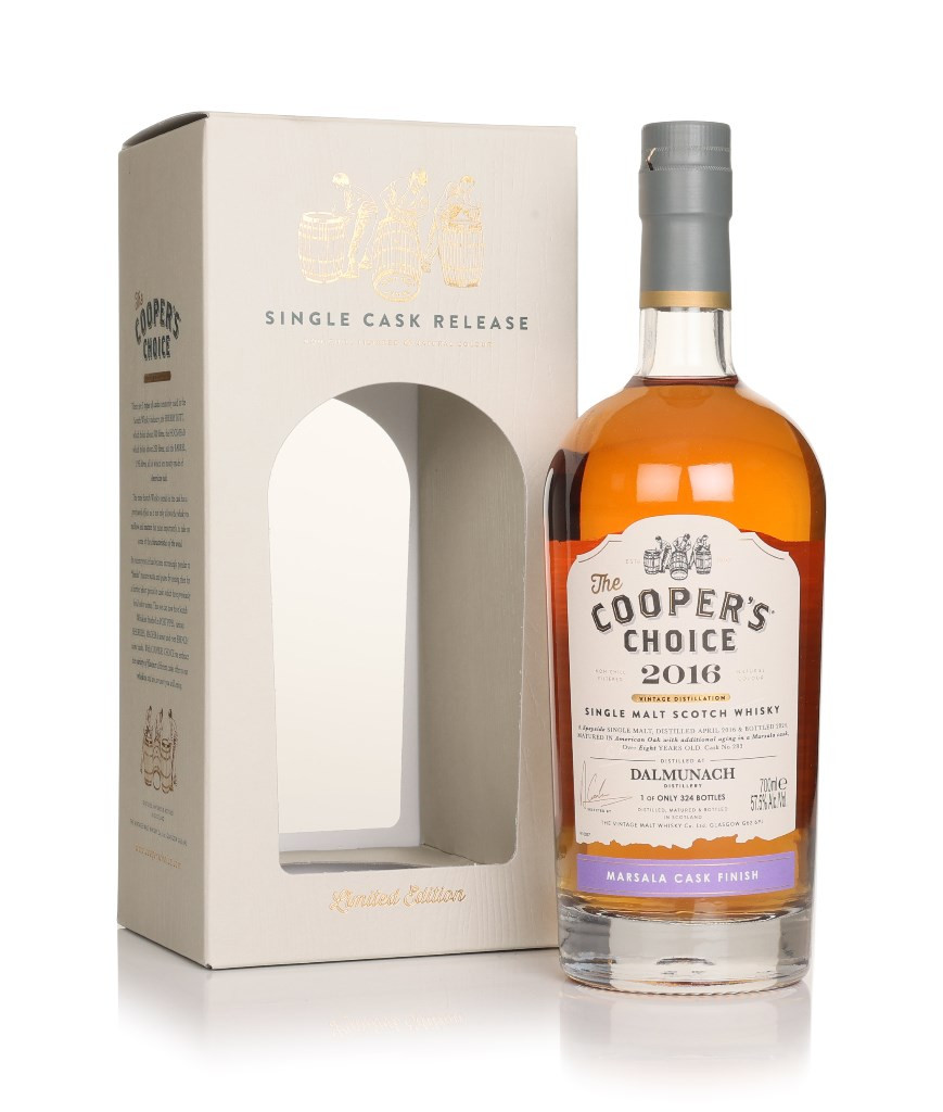 Dalmunach 8 Year Old 2016 (cask 283) - The Cooper's Choice (The Vintage Malt Whisky Co.) 70cl