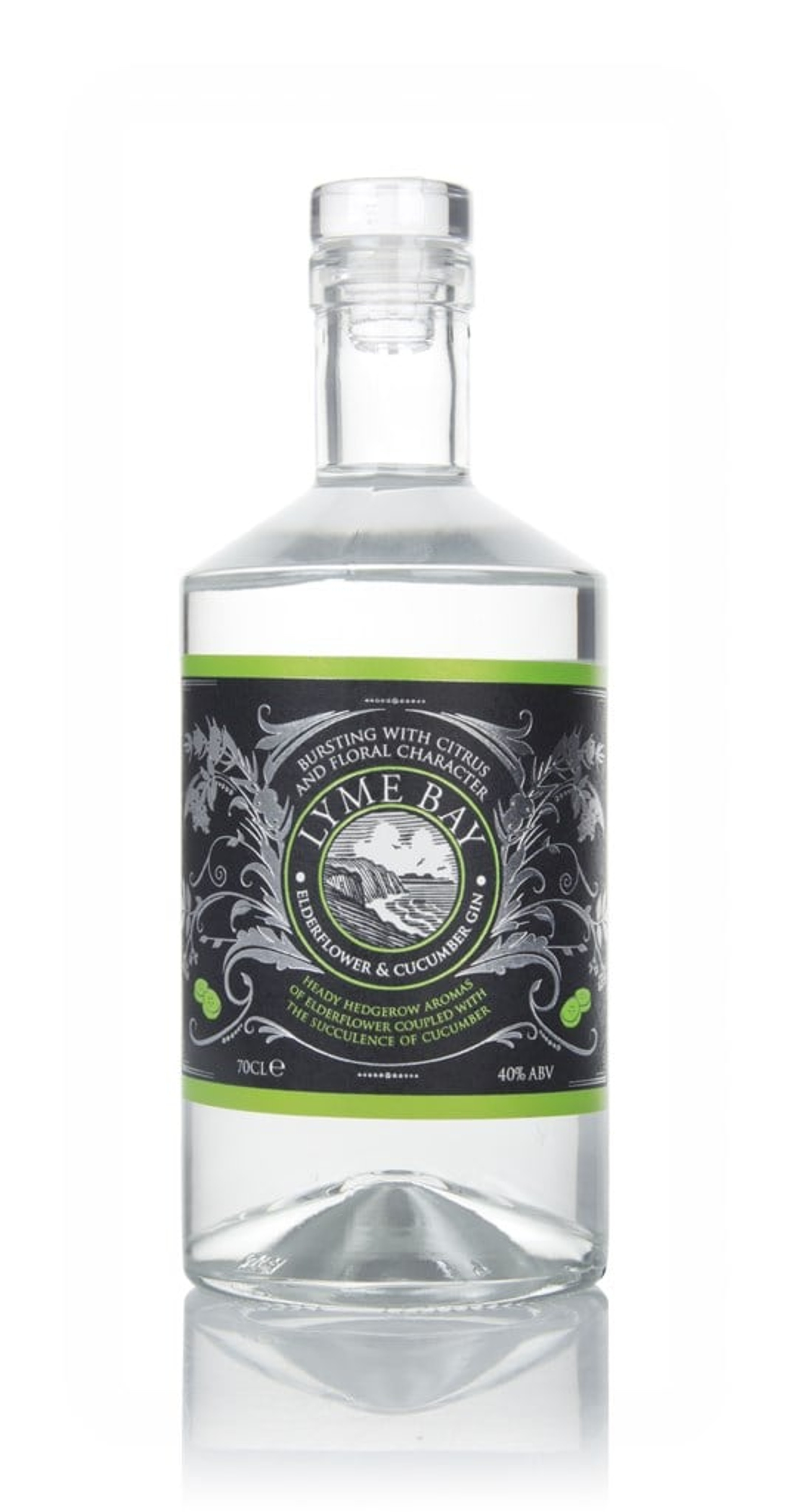 Lyme Bay Elderflower & Cucumber Gin 70cl