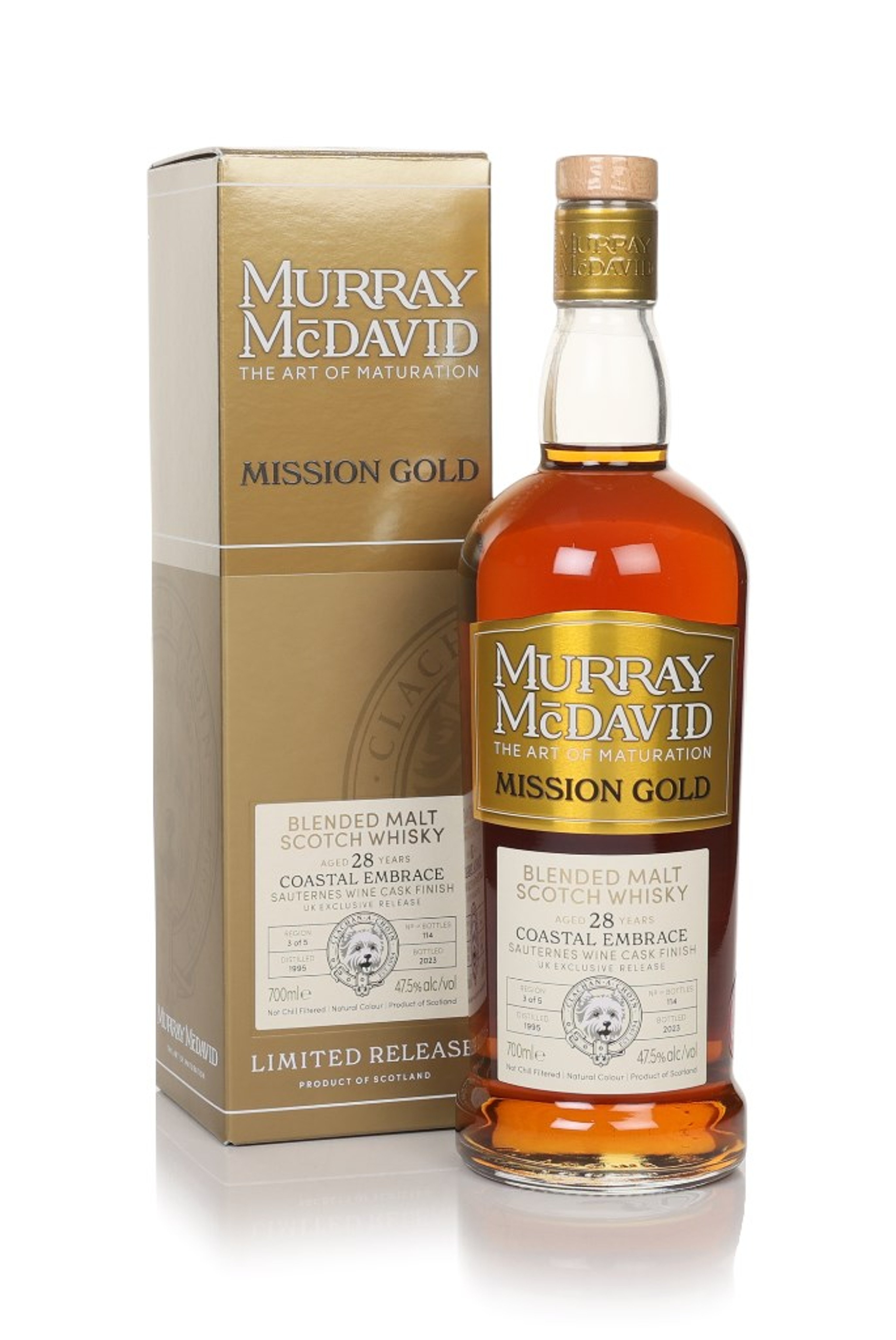 Coastal Embrace 28 Year Old 1995 - Mission Gold (Murray McDavid) 70cl