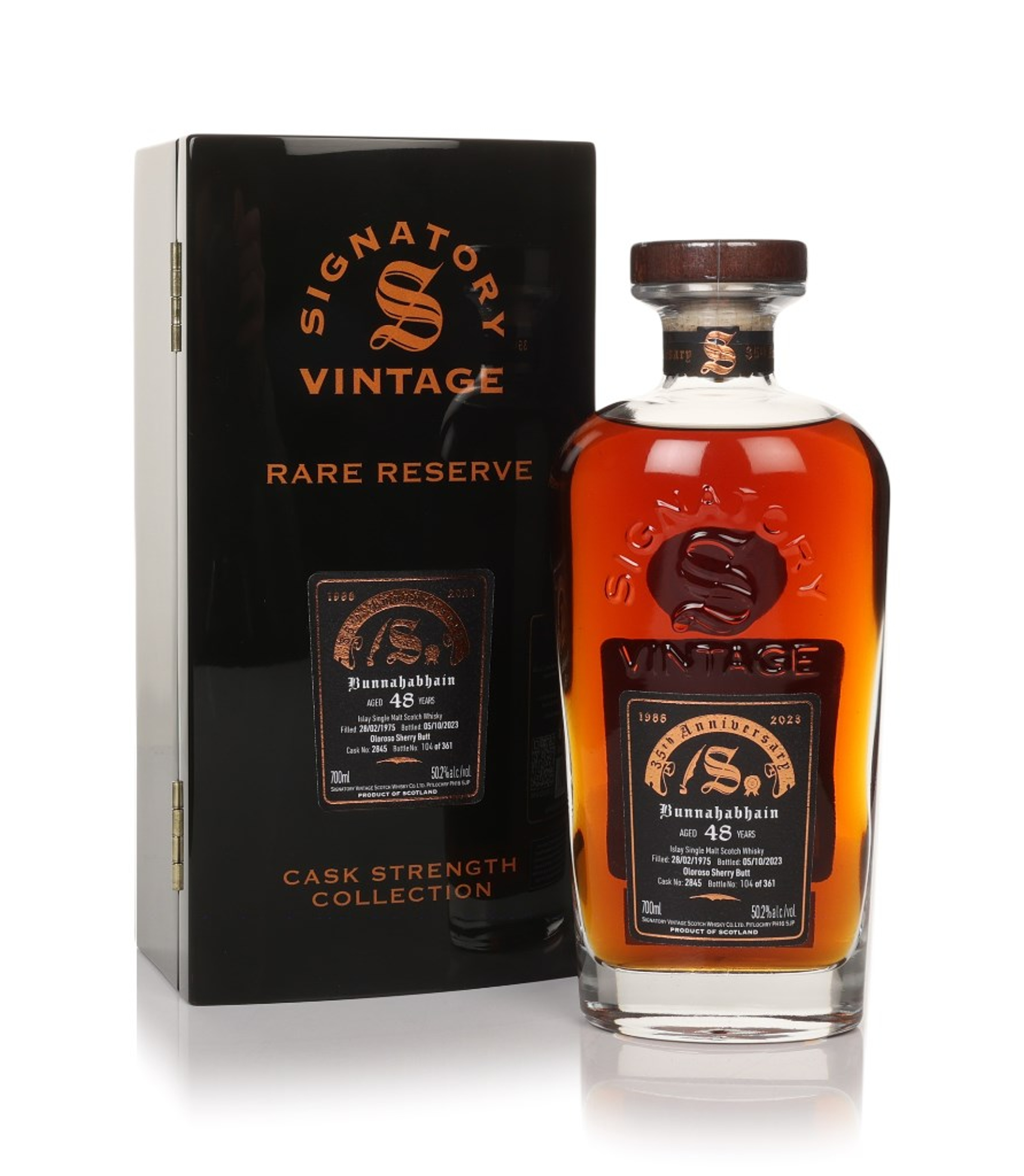 Bunnahabhain 48 Year Old 1975 (cask 2845) - Cask Strength Collection Rare Reserve 35th Anniversary (Signatory) 70cl