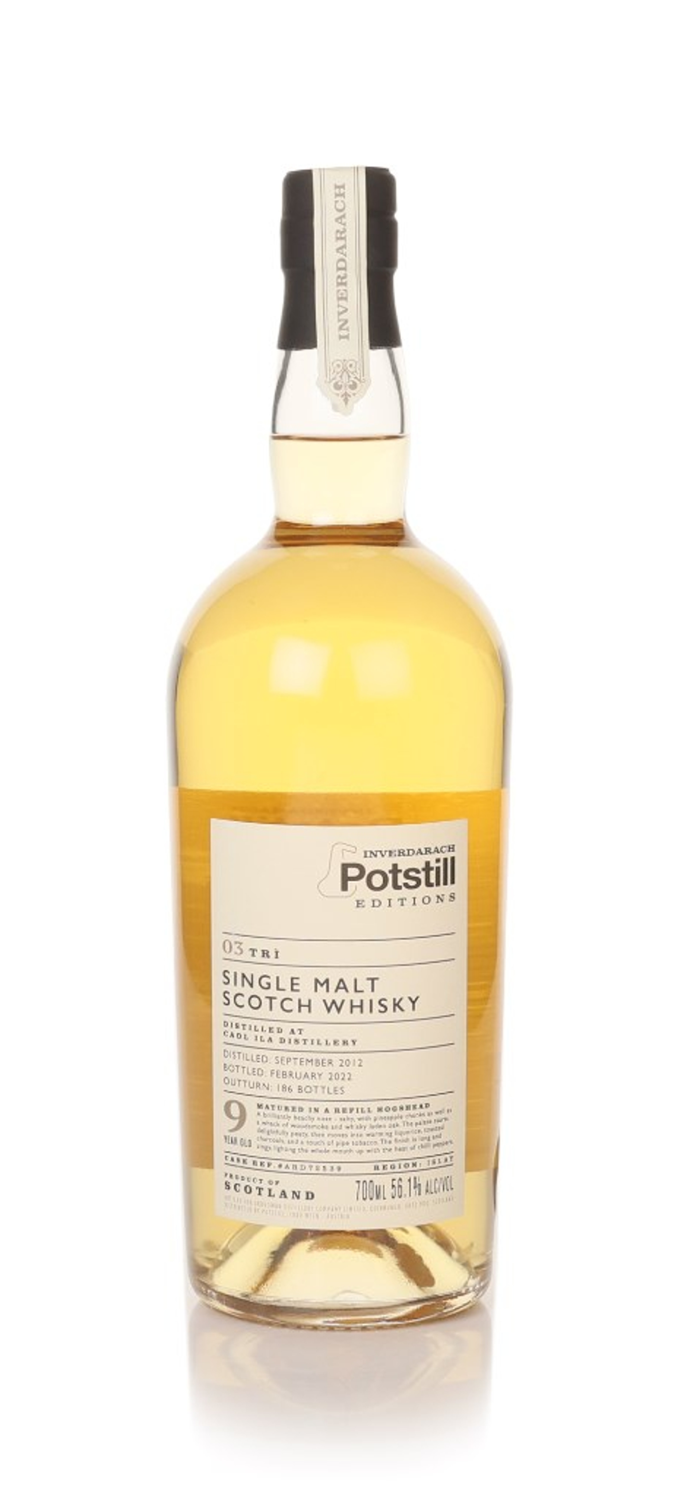 Caol Ila 9 Year Old 2012 - Inverdarach Potstill Editions - No. 03 Tri (Ardgowan) 70cl