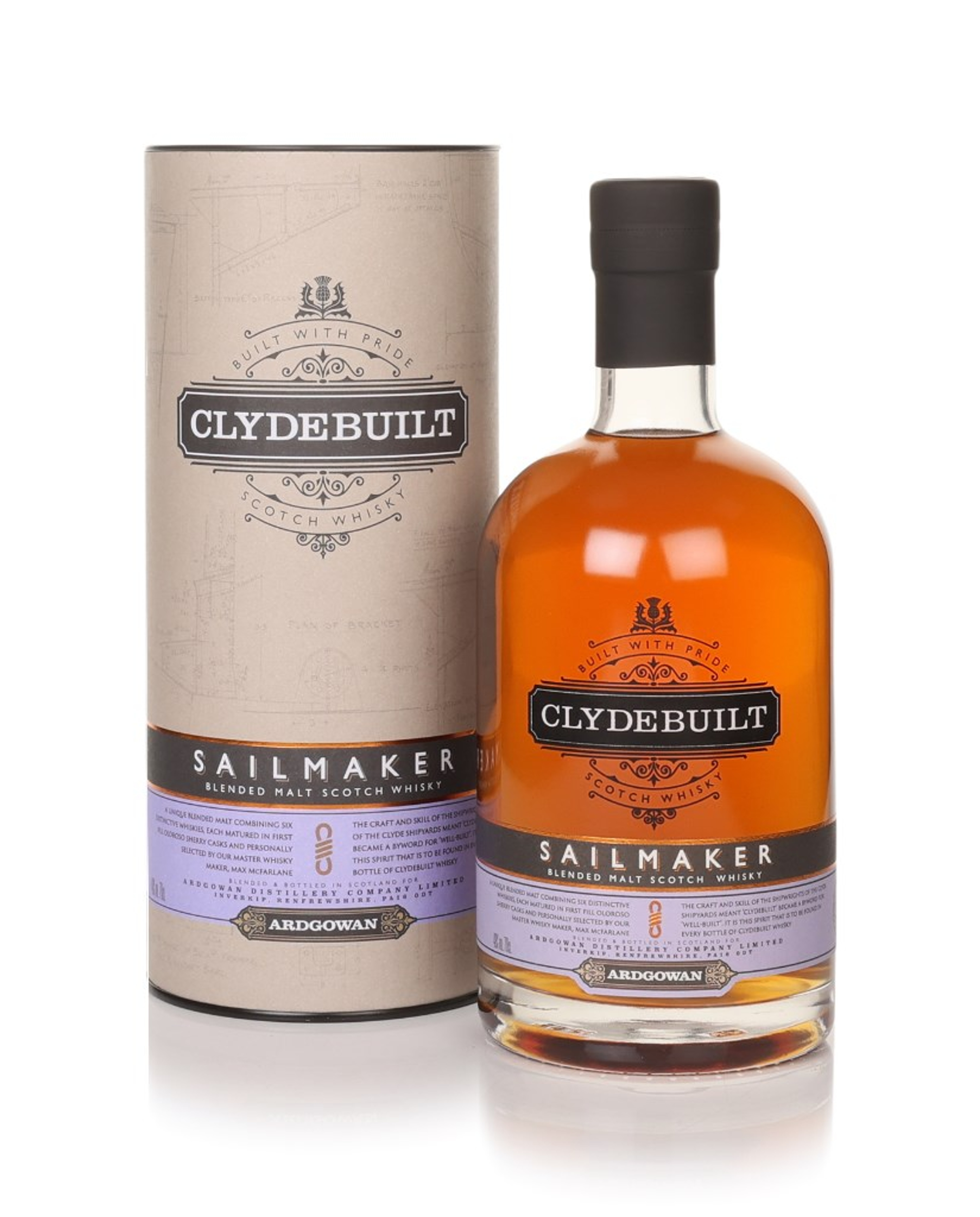 Clydebuilt Sailmaker Blended Malt (Ardgowan) 70cl