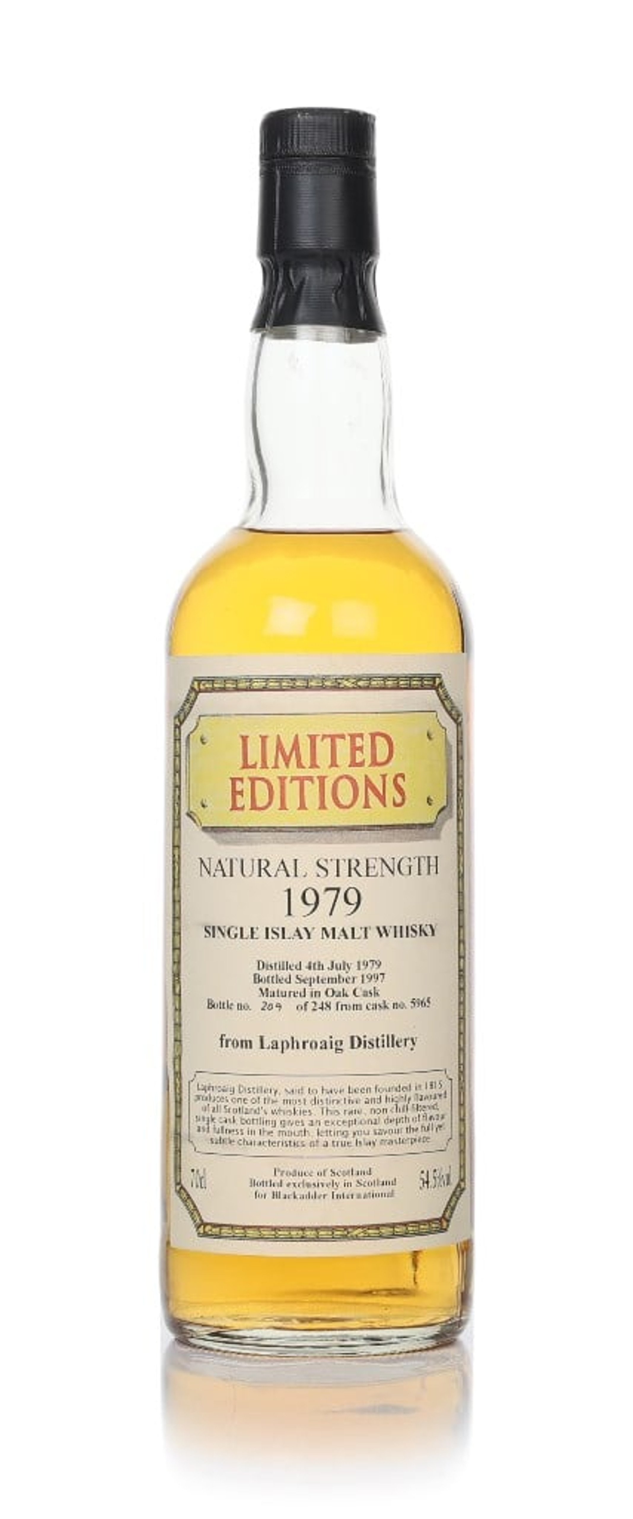 Laphroaig 1979 Natural Strength - Limited Editions (Blackadder) 70cl