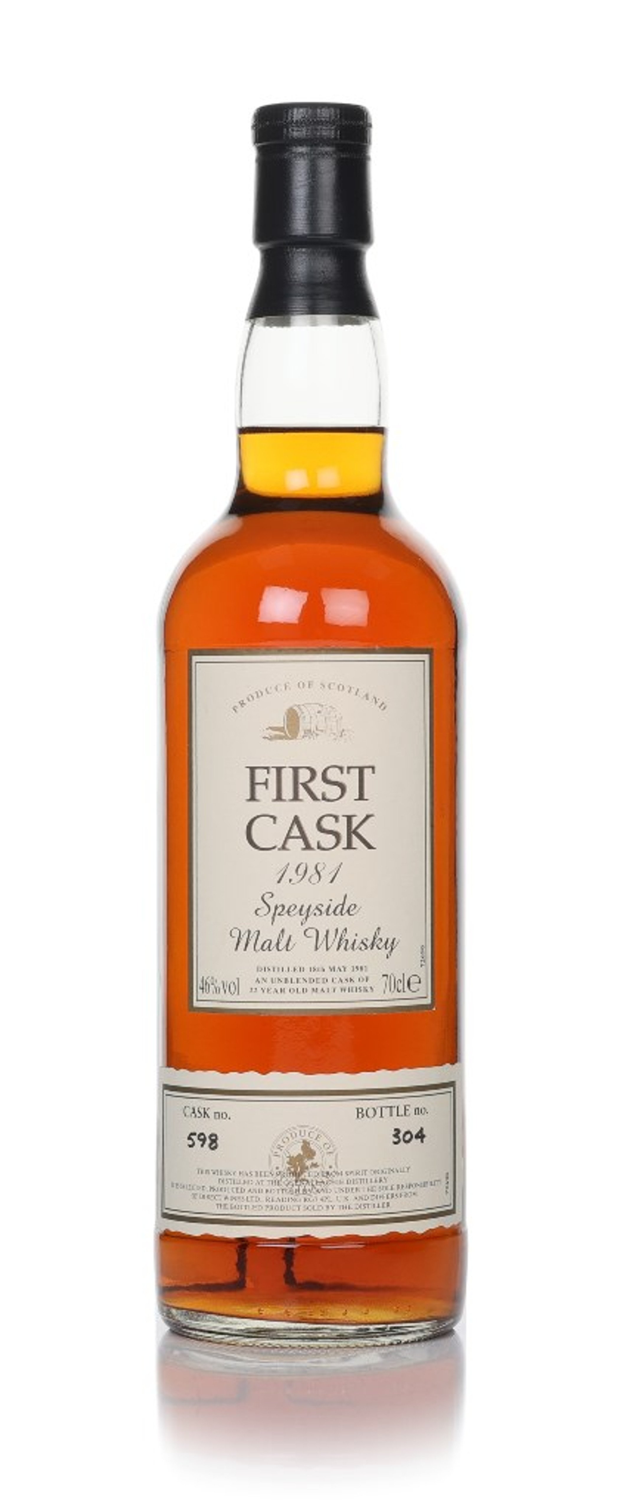 Glenallachie 22 Year Old 1981 (cask 598) - First Cask 70cl