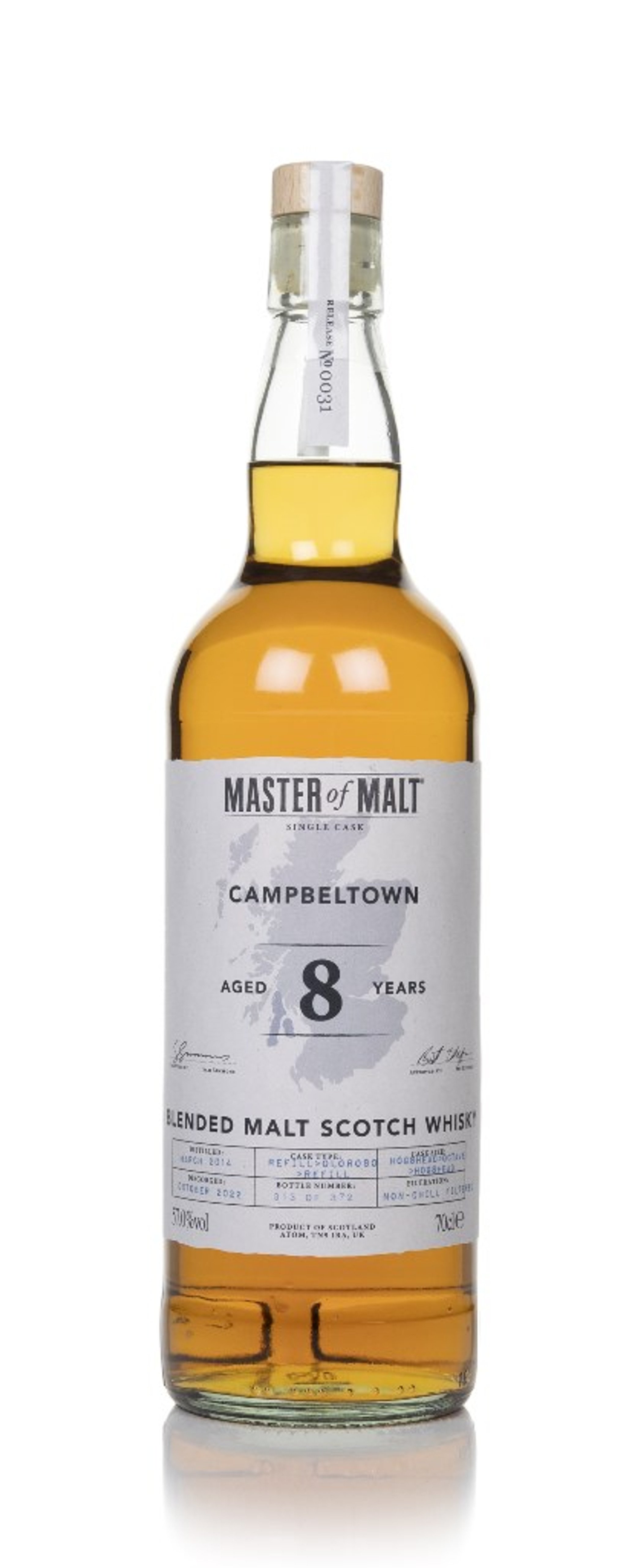 Campbeltown 8 Year Old 2014 Single Cask (Master of Malt) 70cl