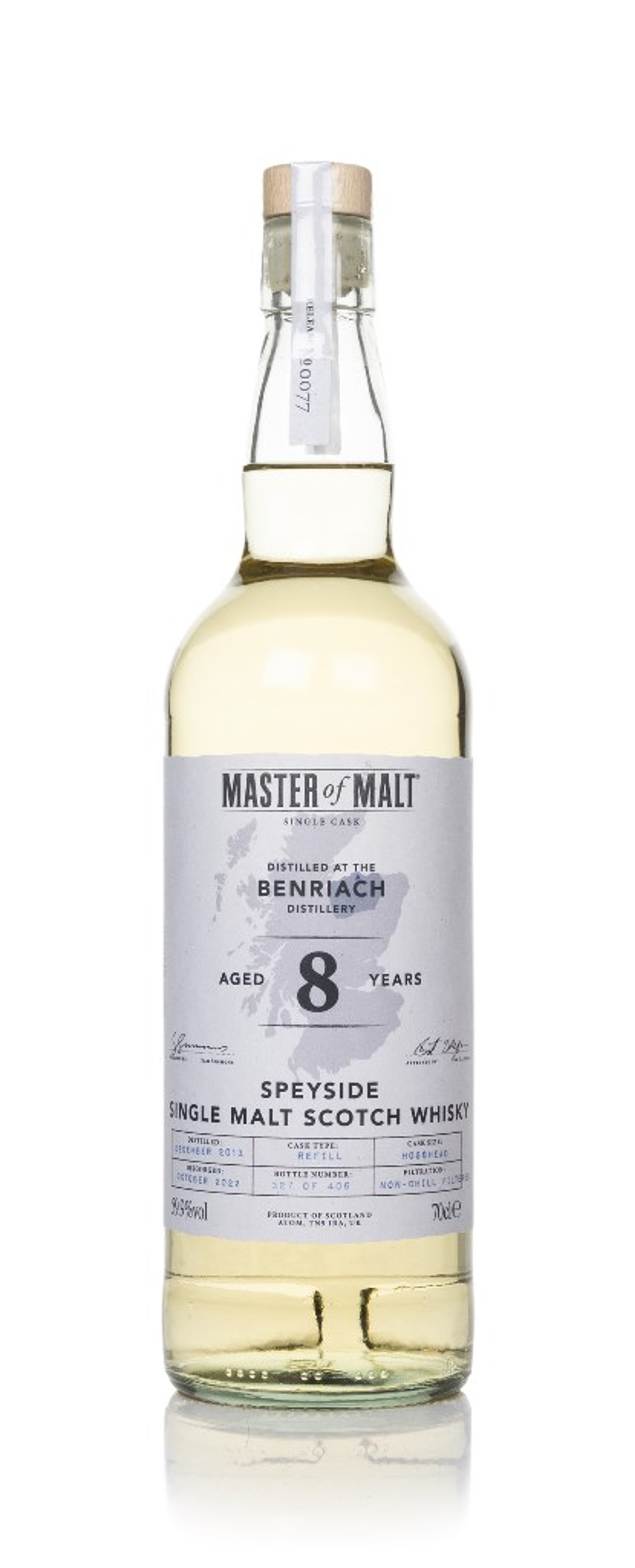 Benriach 8 Year Old 2013 Single Cask (Master of Malt) 70cl