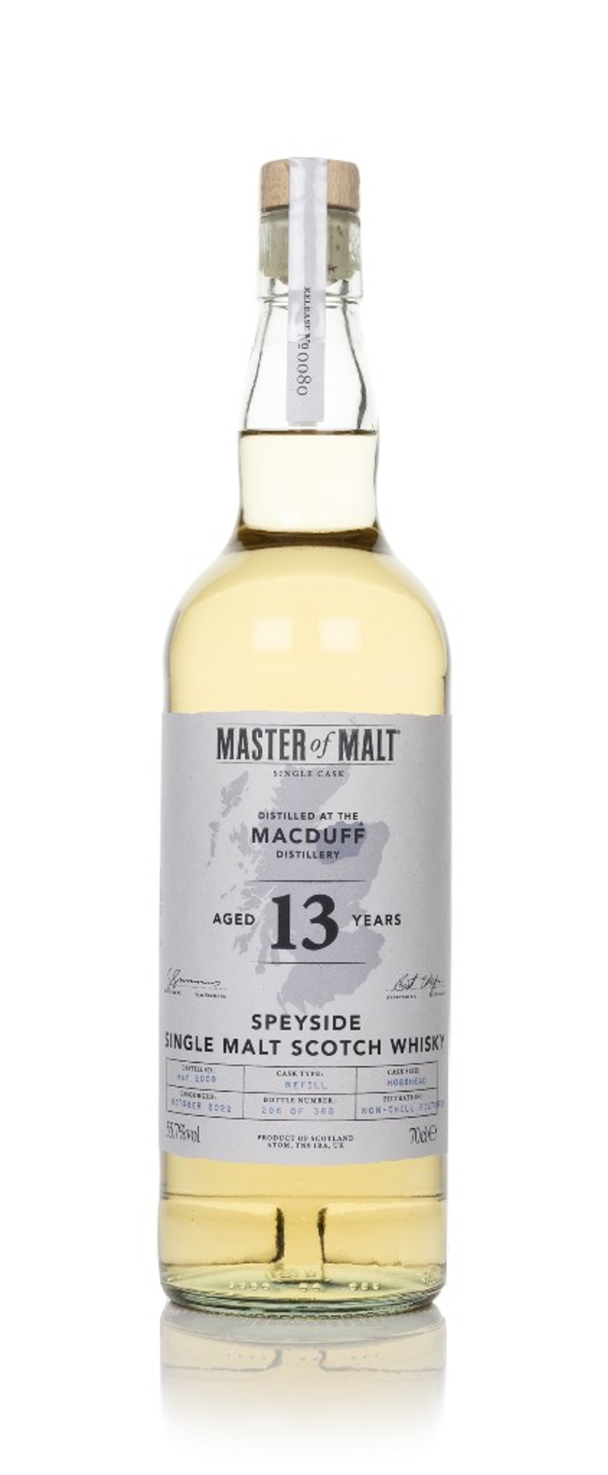 Macduff 13 Year Old 2009 Single Cask (Master of Malt) 70cl