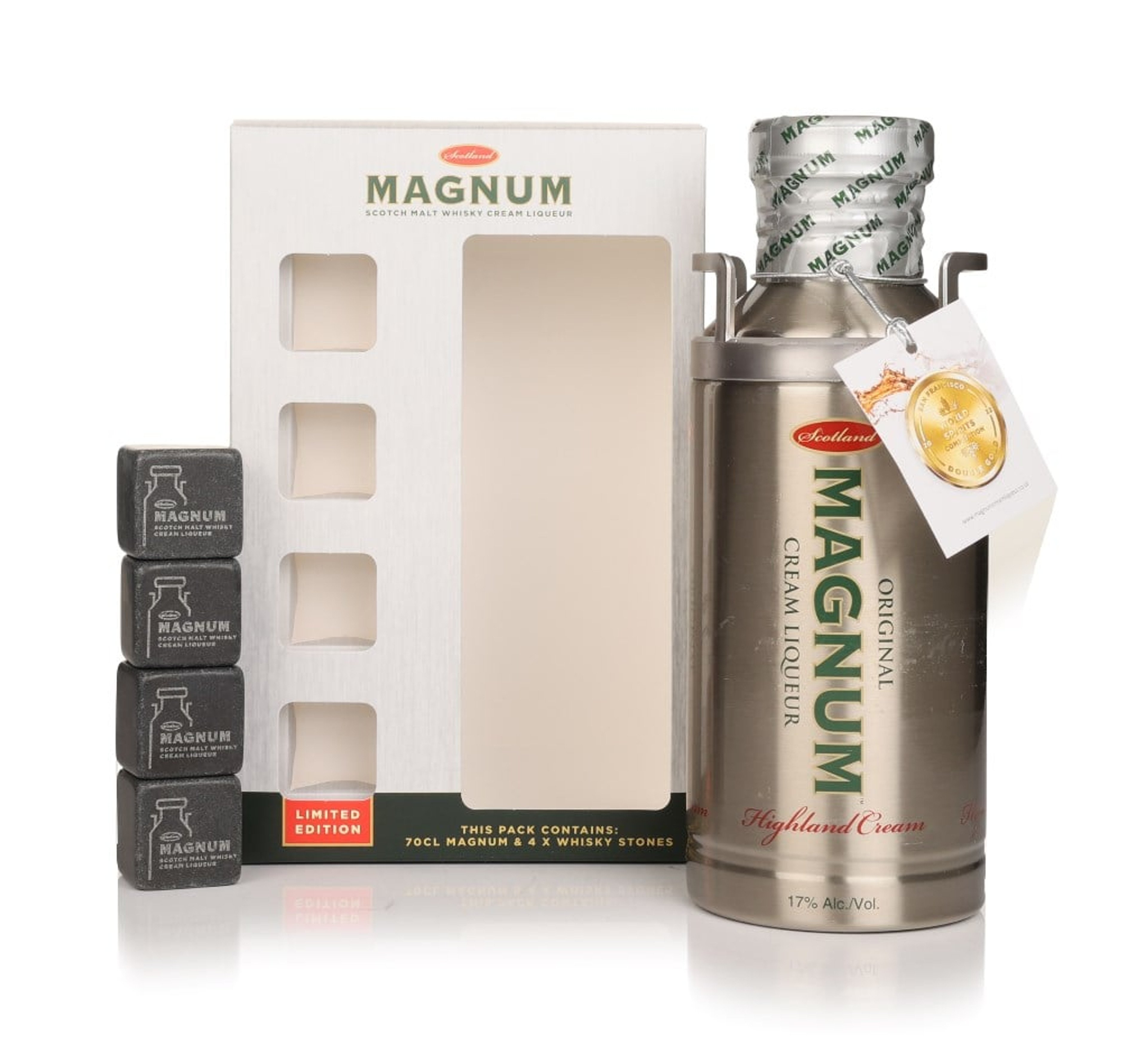 Original Magnum Cream Liqueur Gift Set 70cl