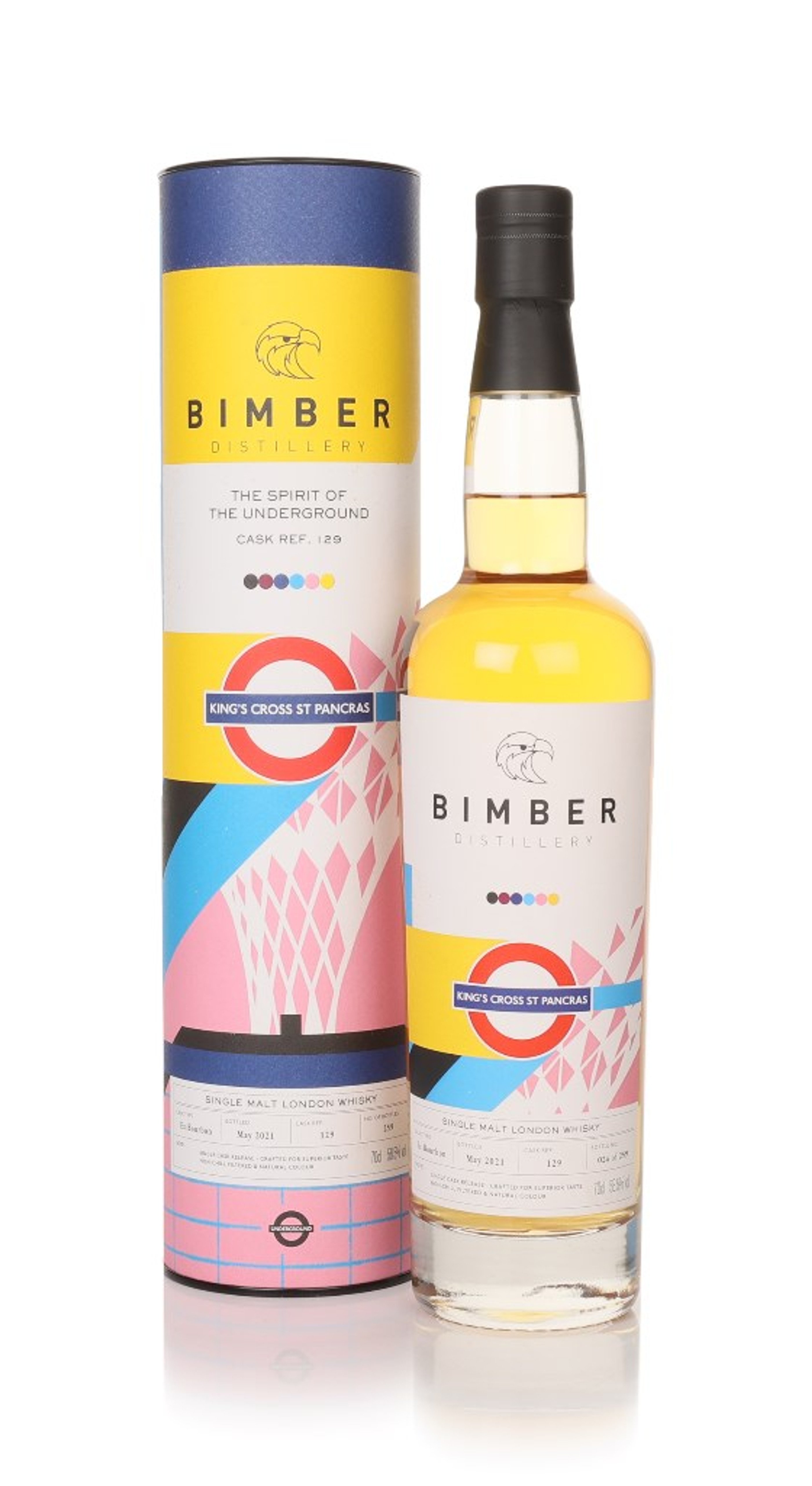 Bimber Spirit of the Underground (cask 129) - King's Cross St Pancras 70cl