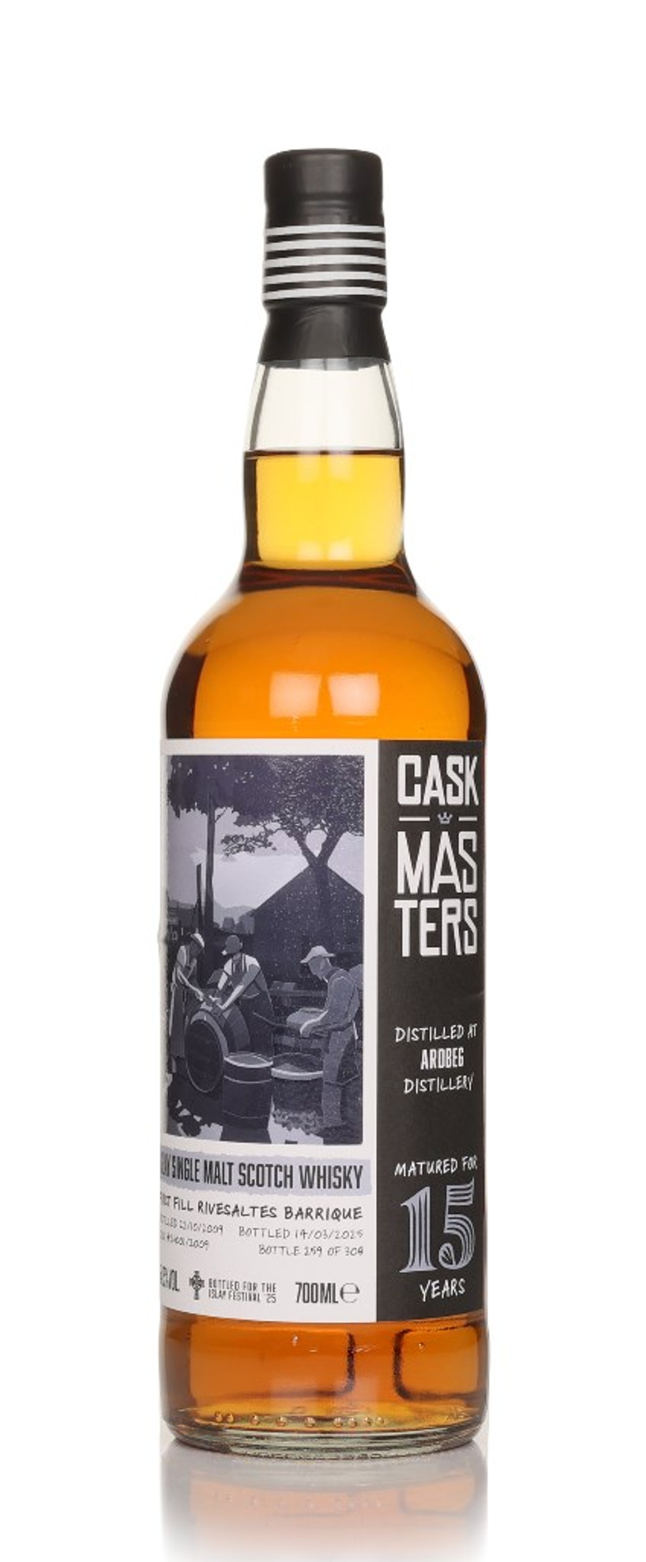 Ardbeg 15 Year Old 2009 (cask 26001/2009) - Cask Masters (Brave New Spirits) 70cl