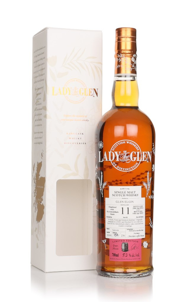 Glen Elgin 11 Year Old 2014 (cask 800982) - Lady of the Glen (Hannah Whisky Merchants) 70cl