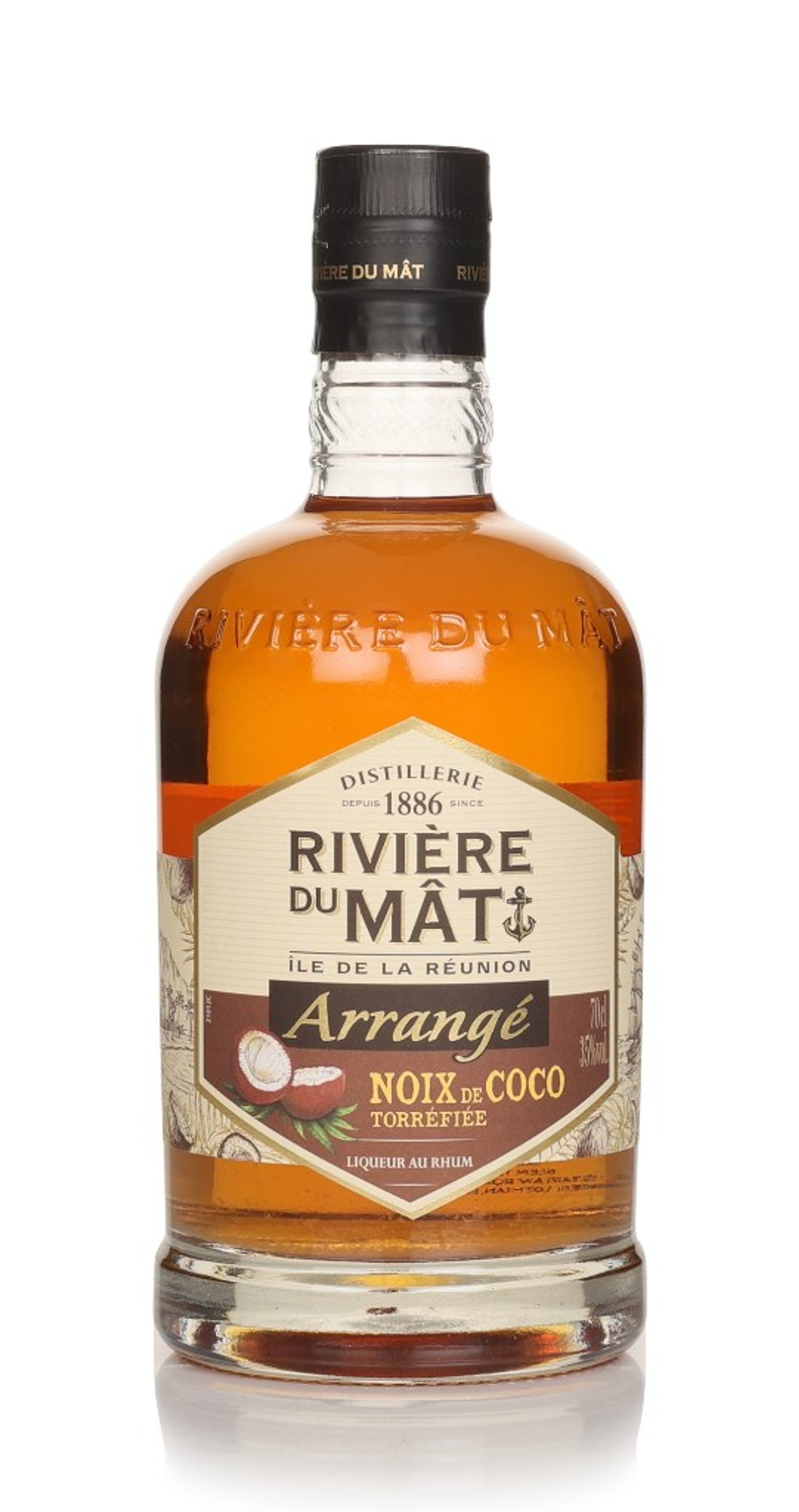 Rivière du Mât Rhum Arrangé Noix de Coco Torrefie (Roasted Coconut) 70cl