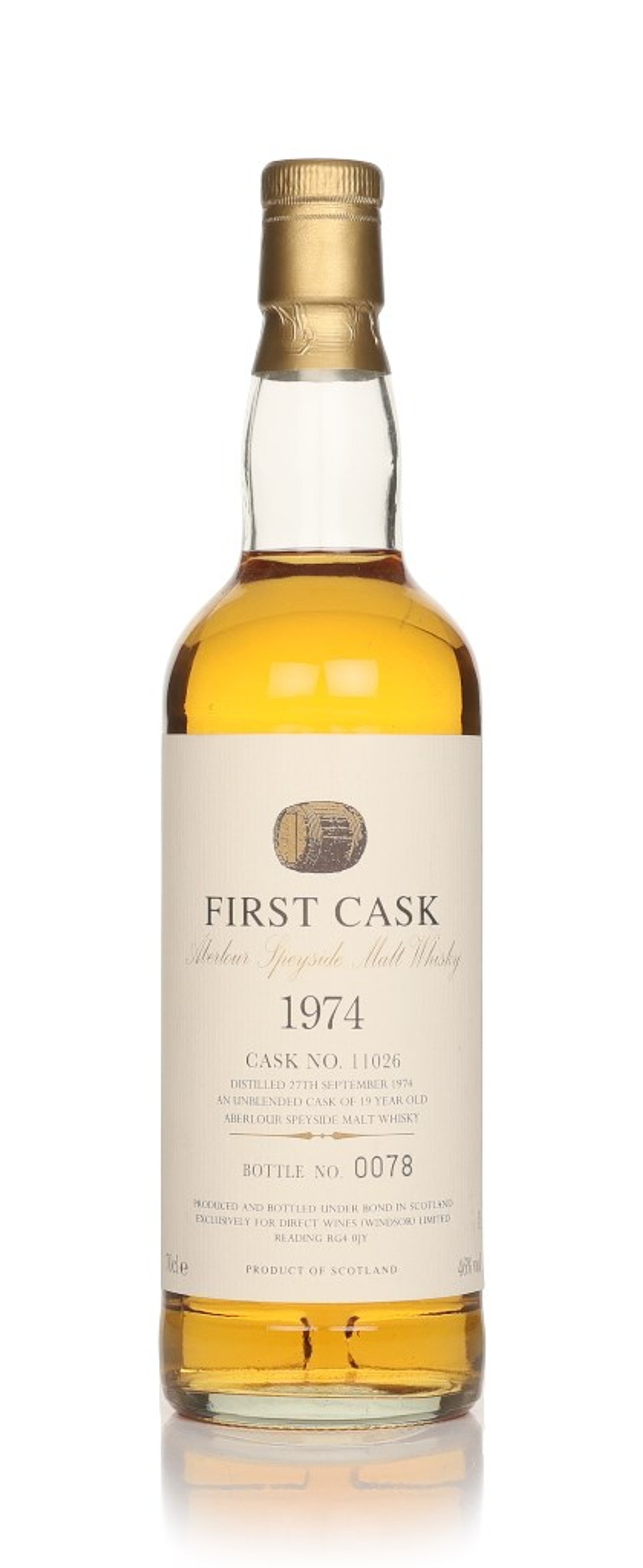 Aberlour 19 Year Old 1974 (cask 11026) - First Cask 70cl