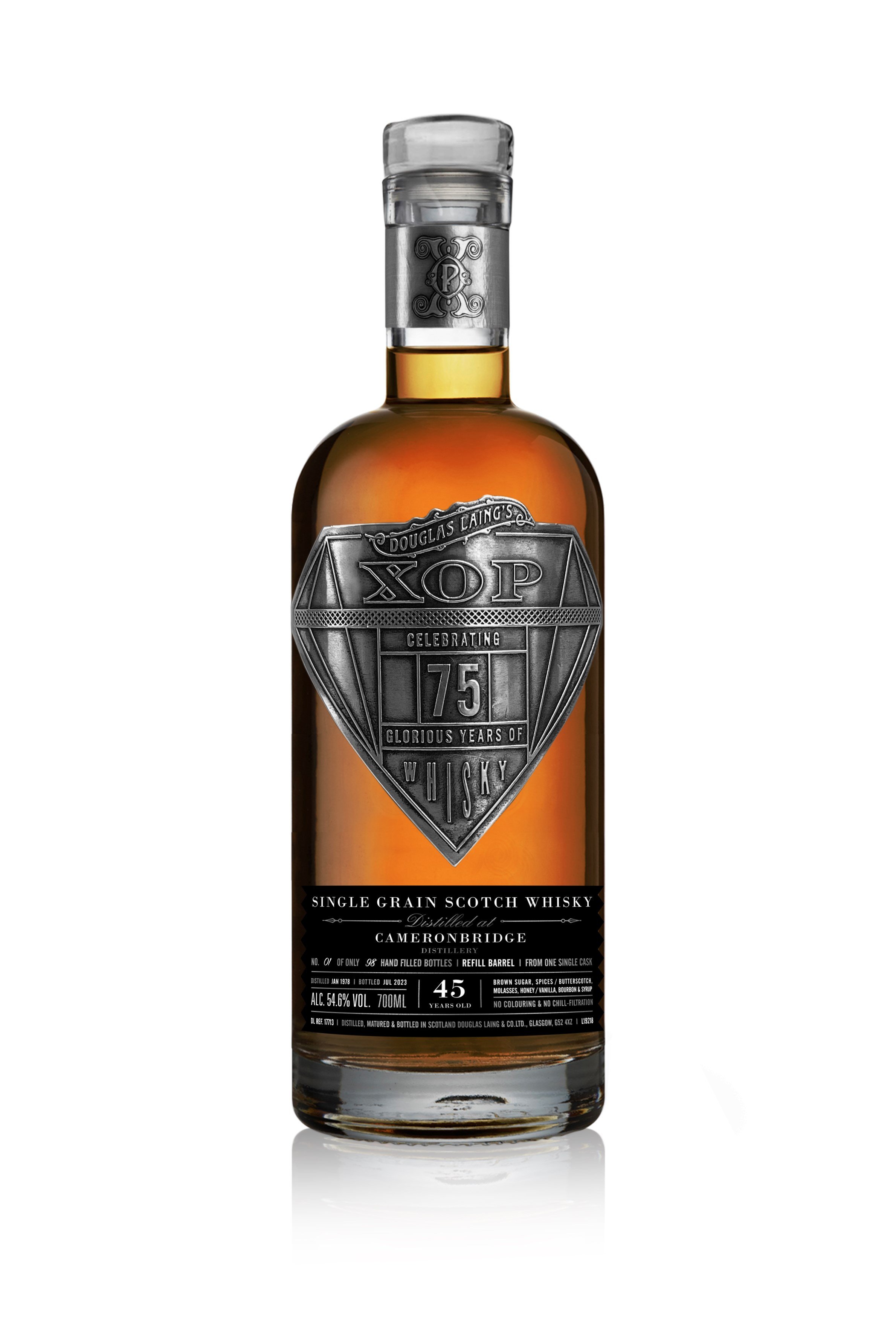 Cameronbridge 45 Year Old 1978 - Xtra Old Particular 75th Anniversary (Douglas Laing) 70cl