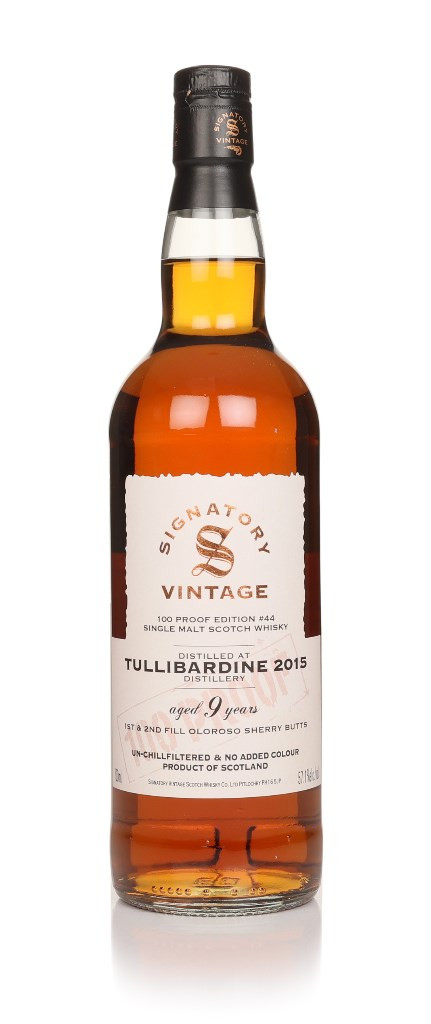 Tullibardine 9 Year Old 2015 - 100 Proof Edition #44 (Signatory) 70cl