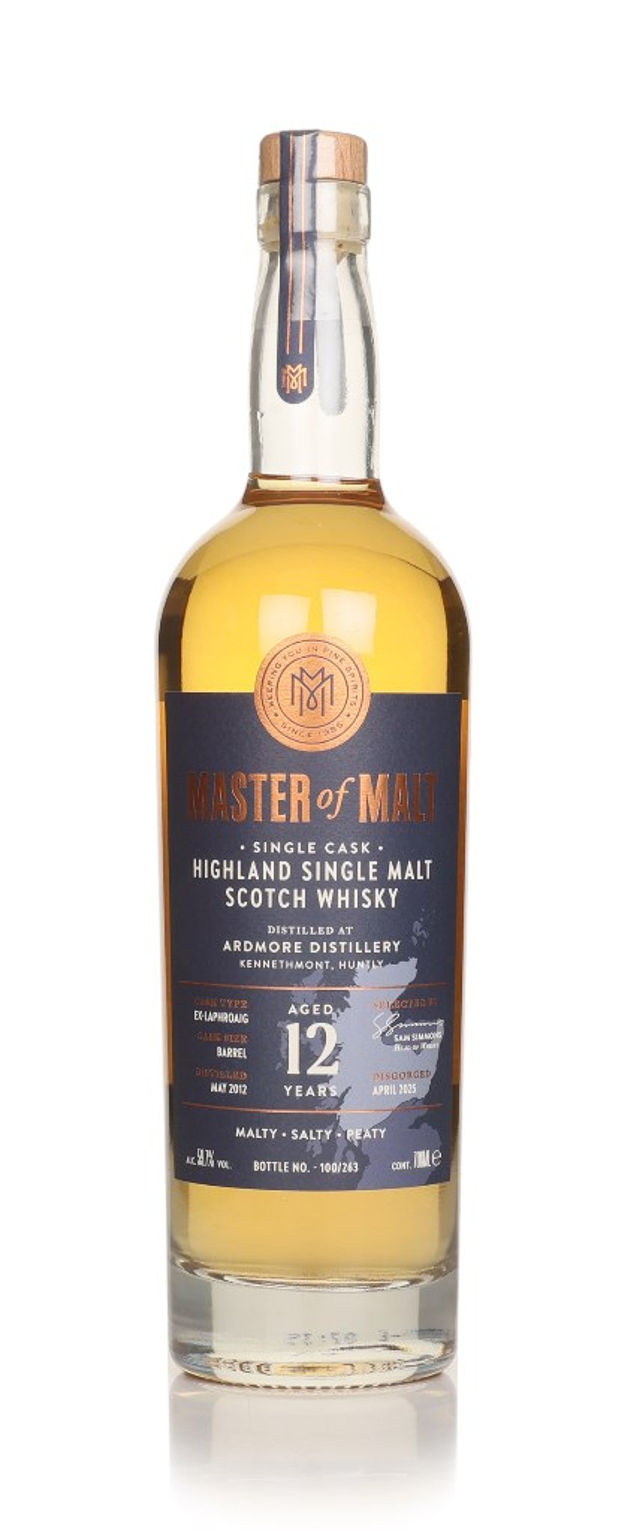 Ardmore 12 Year Old 2012 Single Cask (Master of Malt) 70cl
