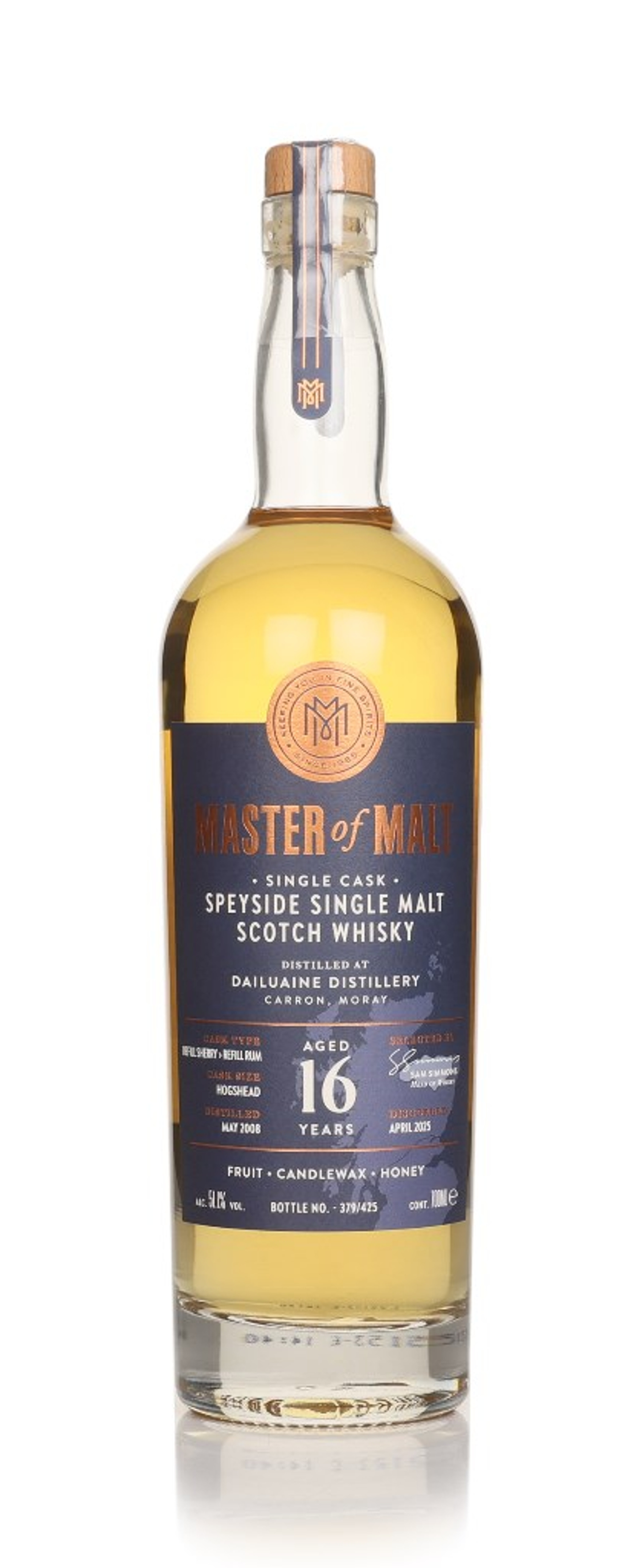 Dailuaine 16 Year Old 2008 Single Cask (Master of Malt) 70cl