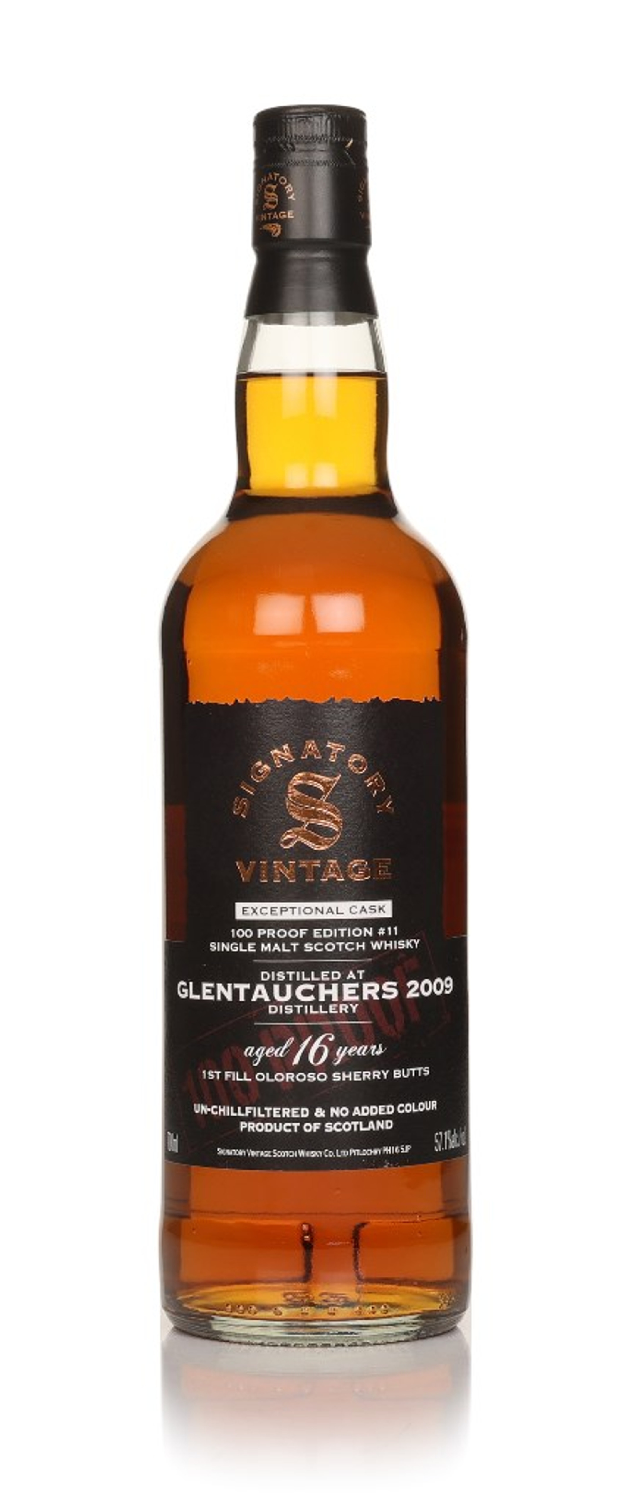 Glentauchers 16 Year Old 2009 Exceptional Cask - 100 Proof Edition #11 (Signatory) 70cl