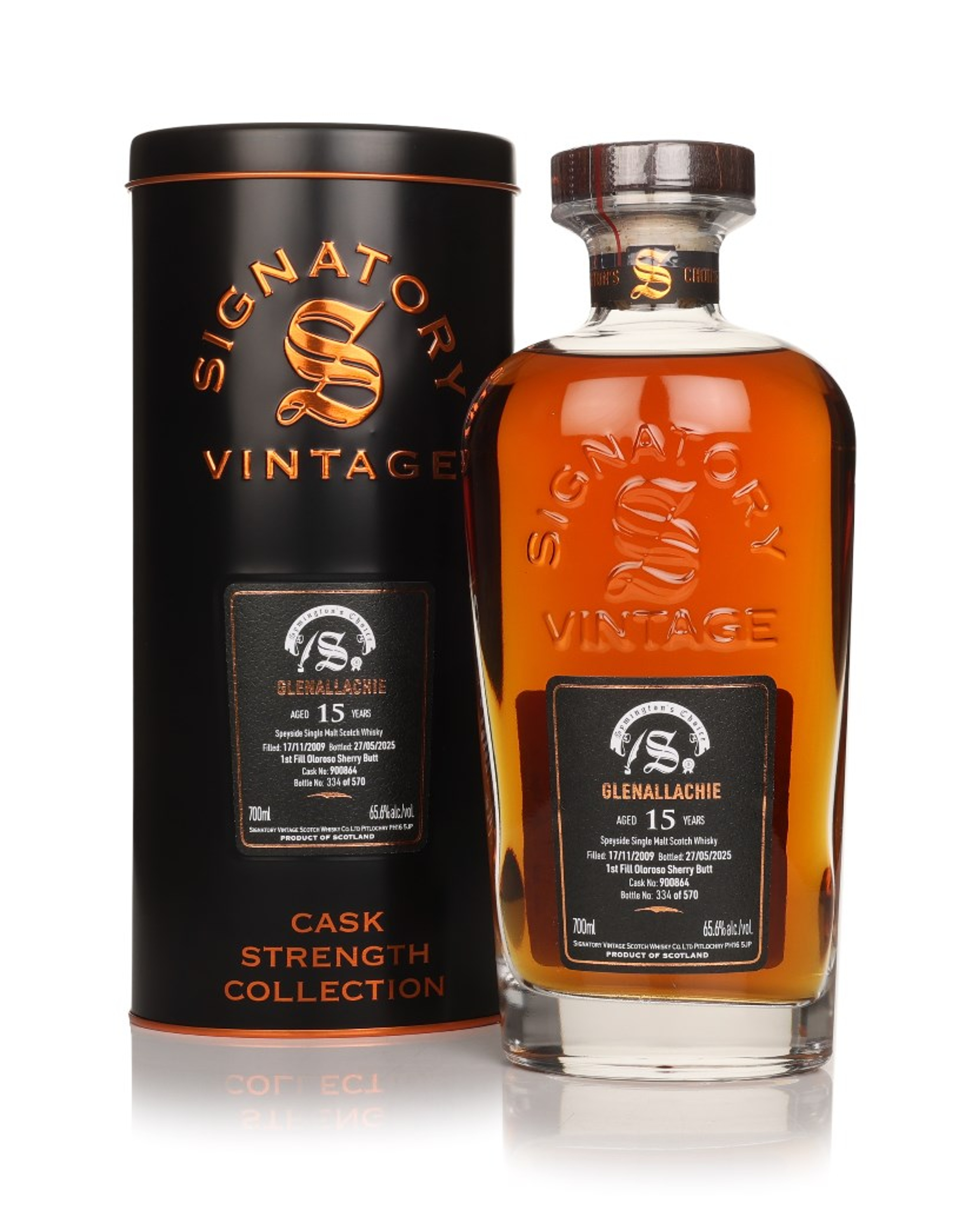 Glenallachie 15 Year Old 2009 (cask 900864) - Cask Strength Collection (Signatory) 70cl