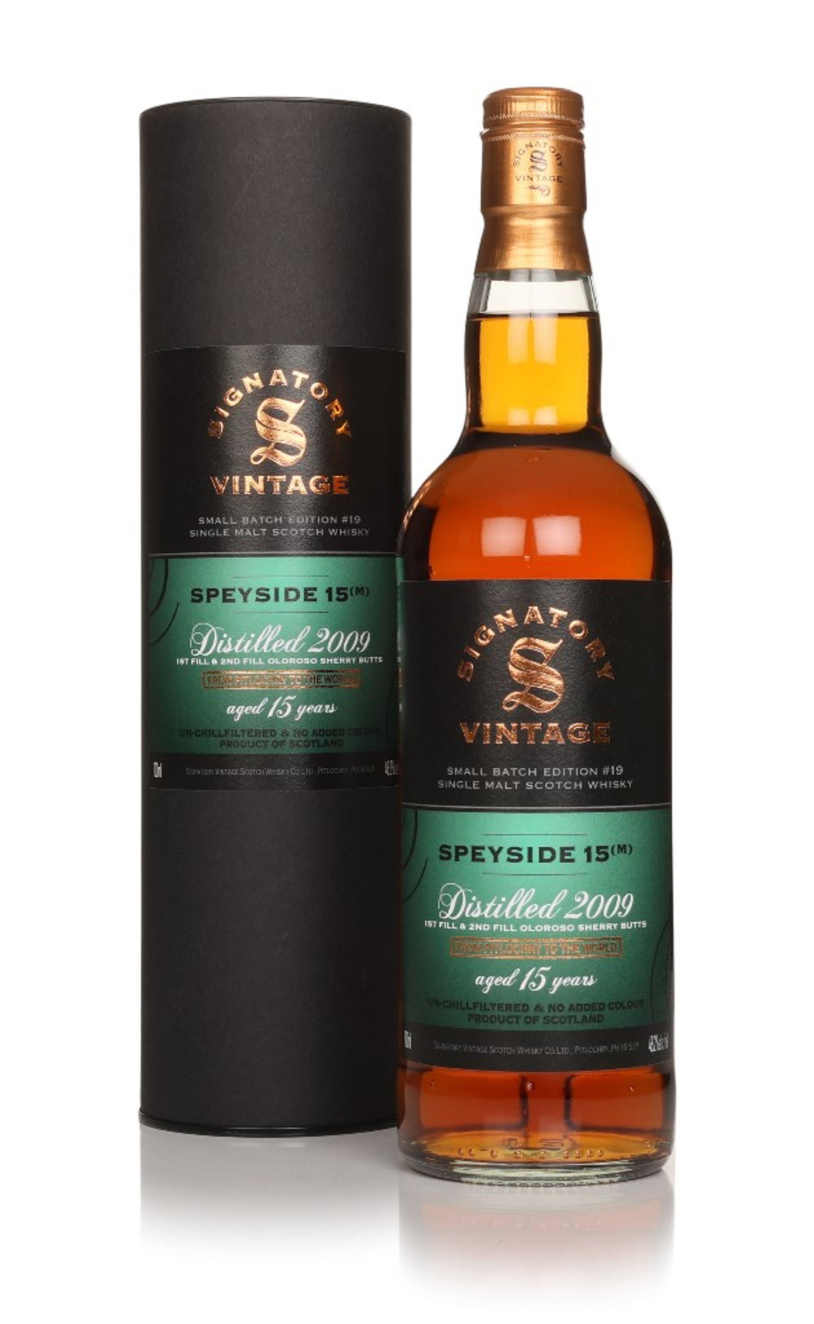 Speyside (M) 15 Year Old 2009 - Small Batch Edition #19 (Signatory) 70cl
