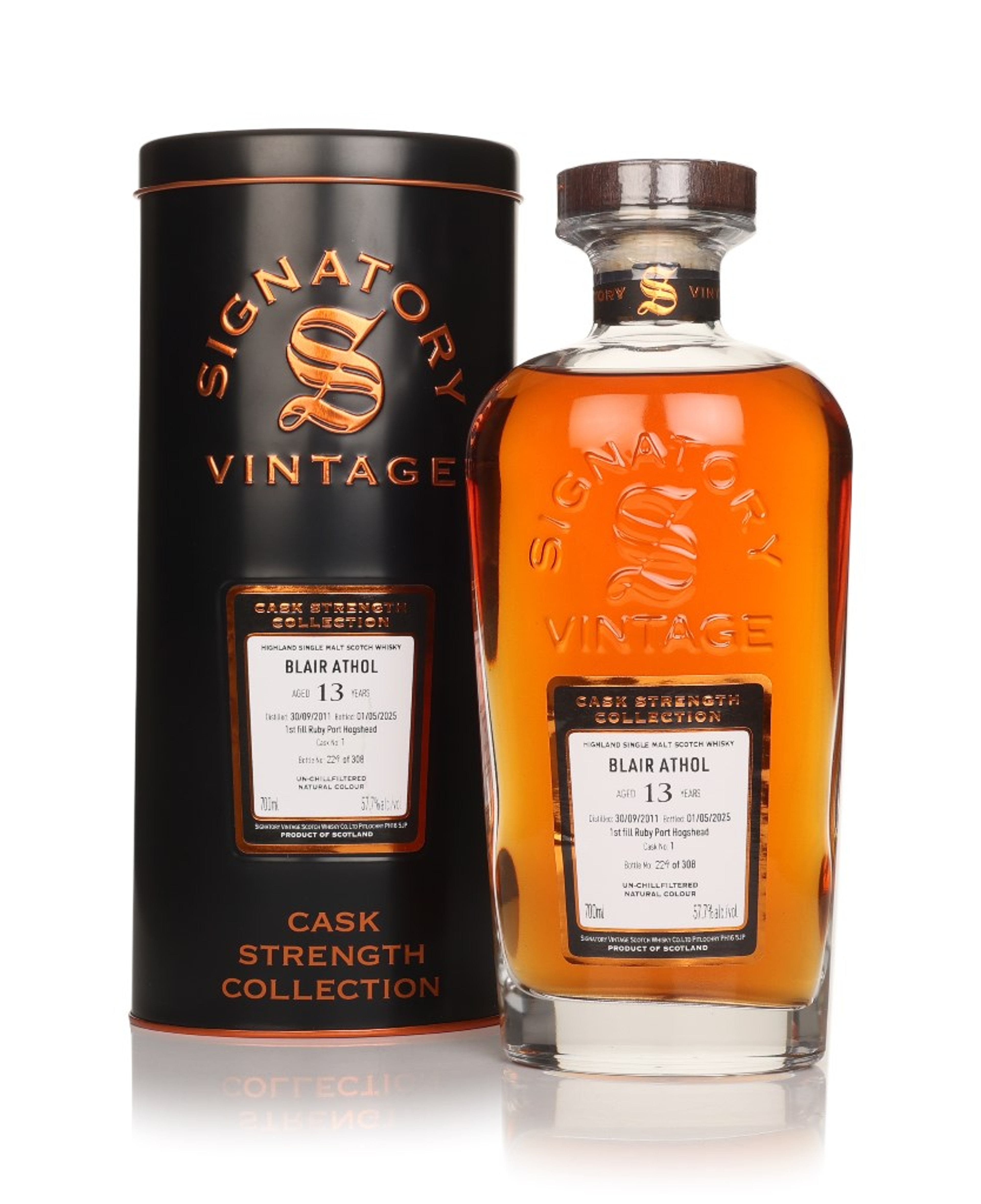 Blair Athol 13 Year Old 2011 (cask 1) - Cask Strength Collection (Signatory) 70cl