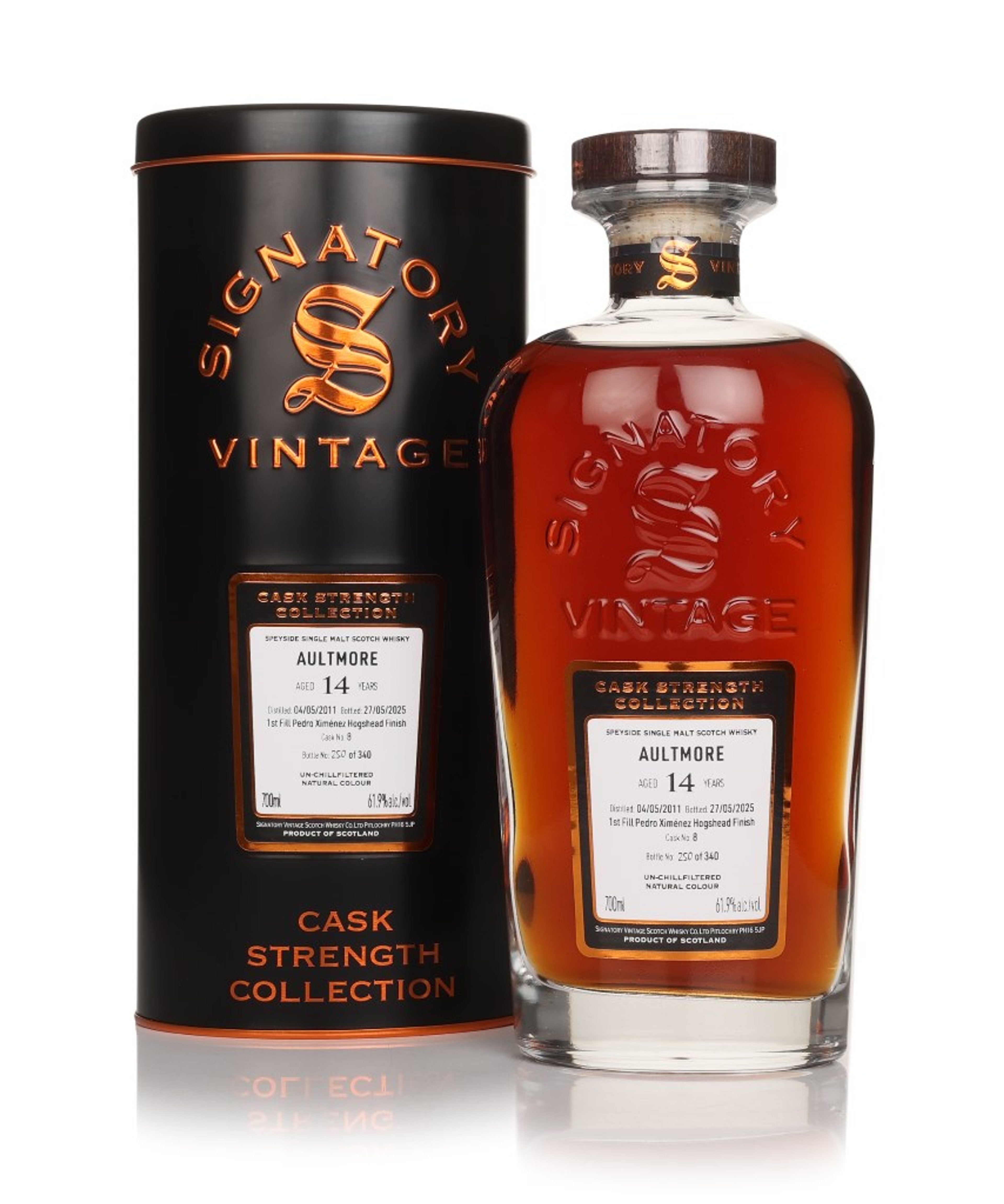 Aultmore 14 Year Old 2011 (cask 8) - Cask Strength Collection (Signatory) 70cl