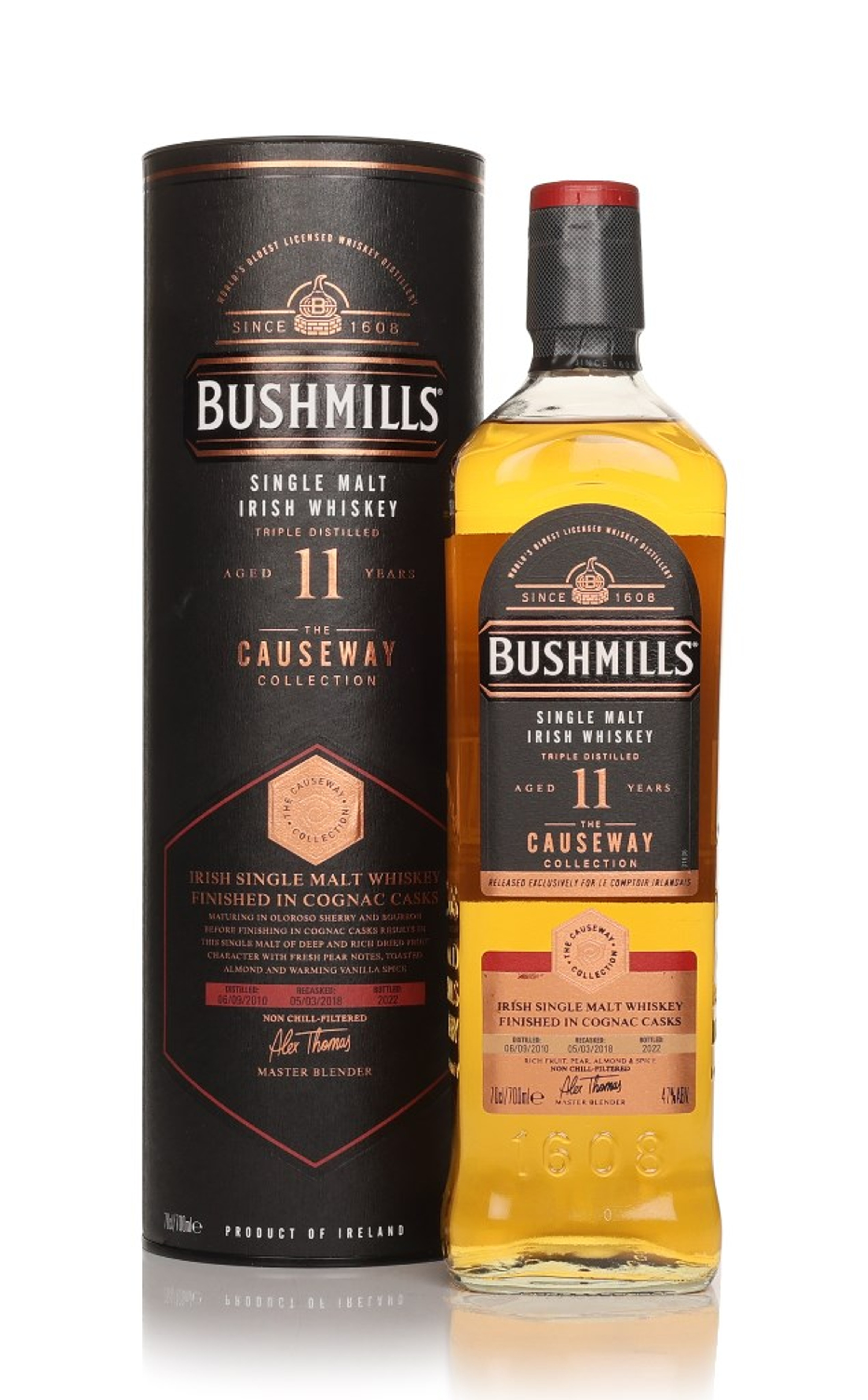 Bushmills 11 Year Old 2010 Cognac Cask 70cl