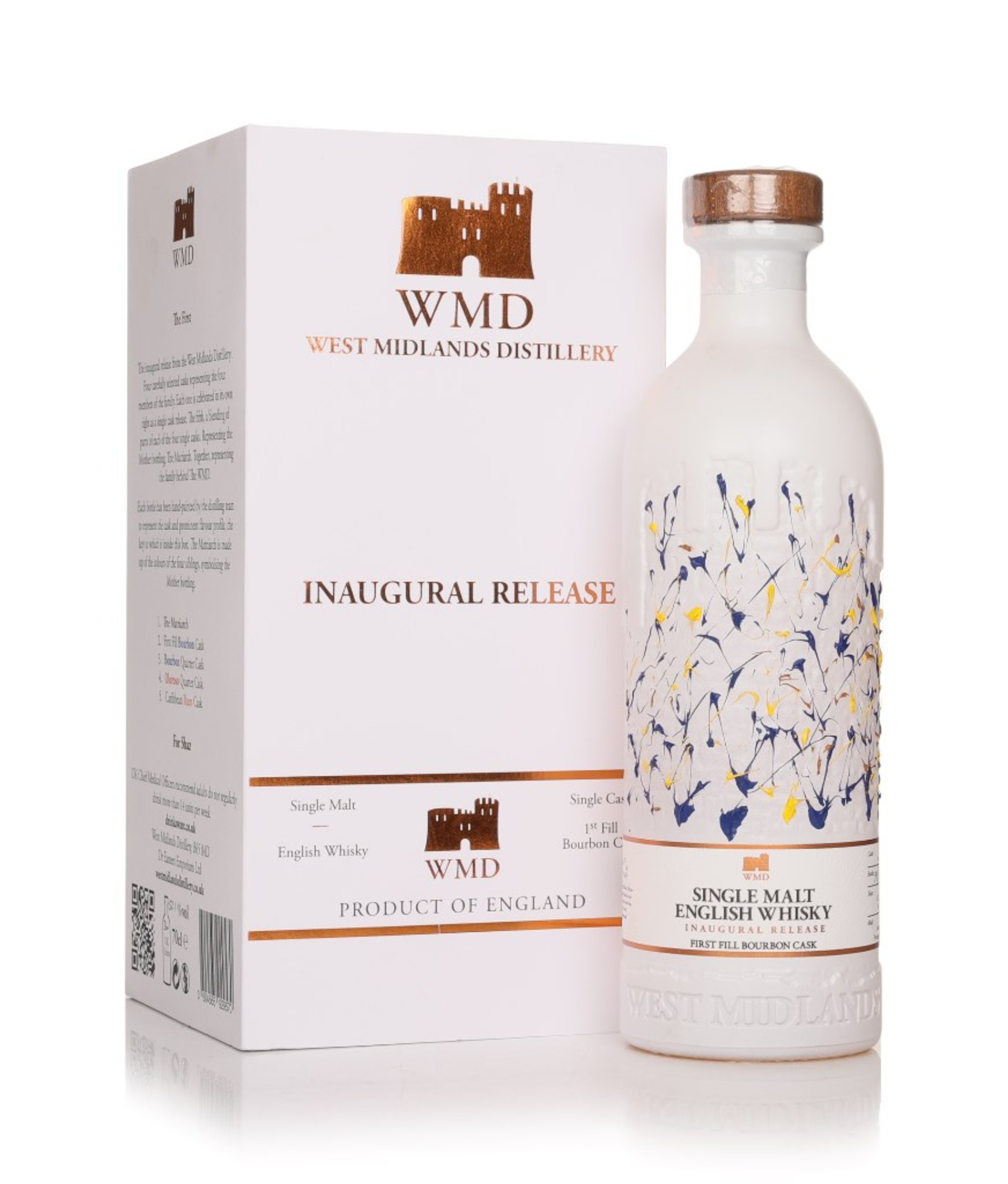 West Midlands Distillery First Fill Bourbon Cask - Inaugural Release 70cl