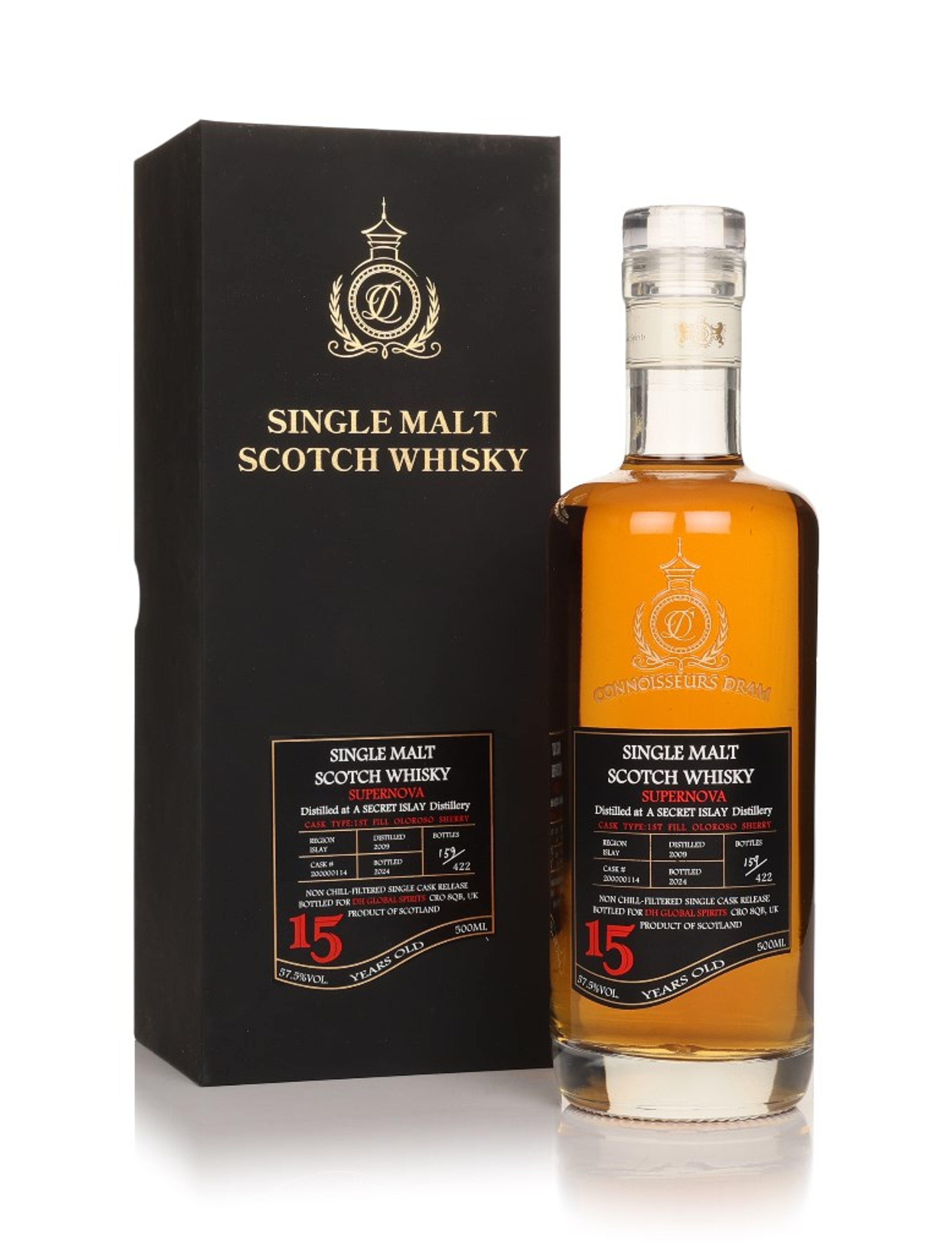 Supernova Secret Islay 15 Year Old 2009 (Connoisseurs Dram) 50cl