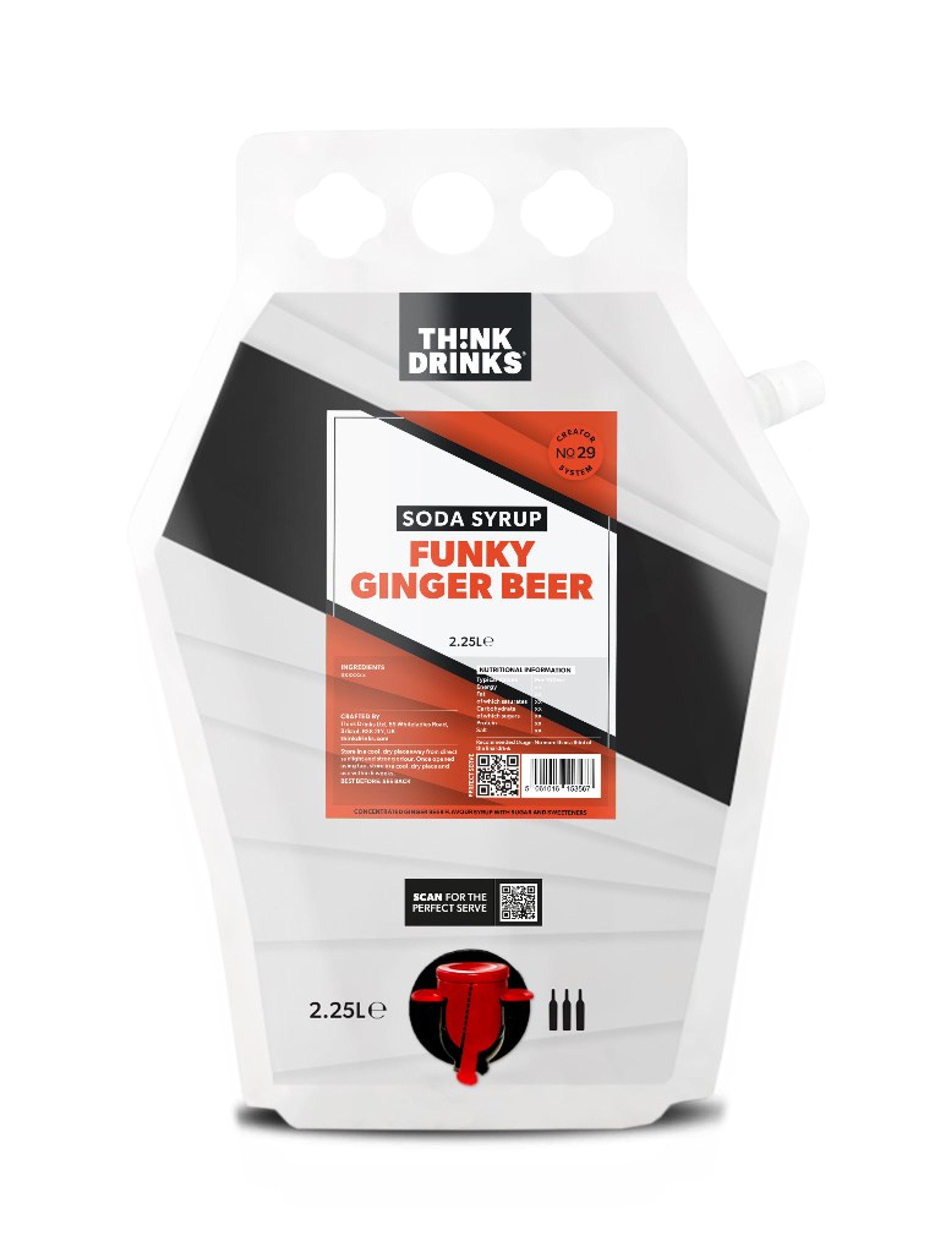 Think Drinks - Funky Ginger Beer 2 x 2.25L 450cl