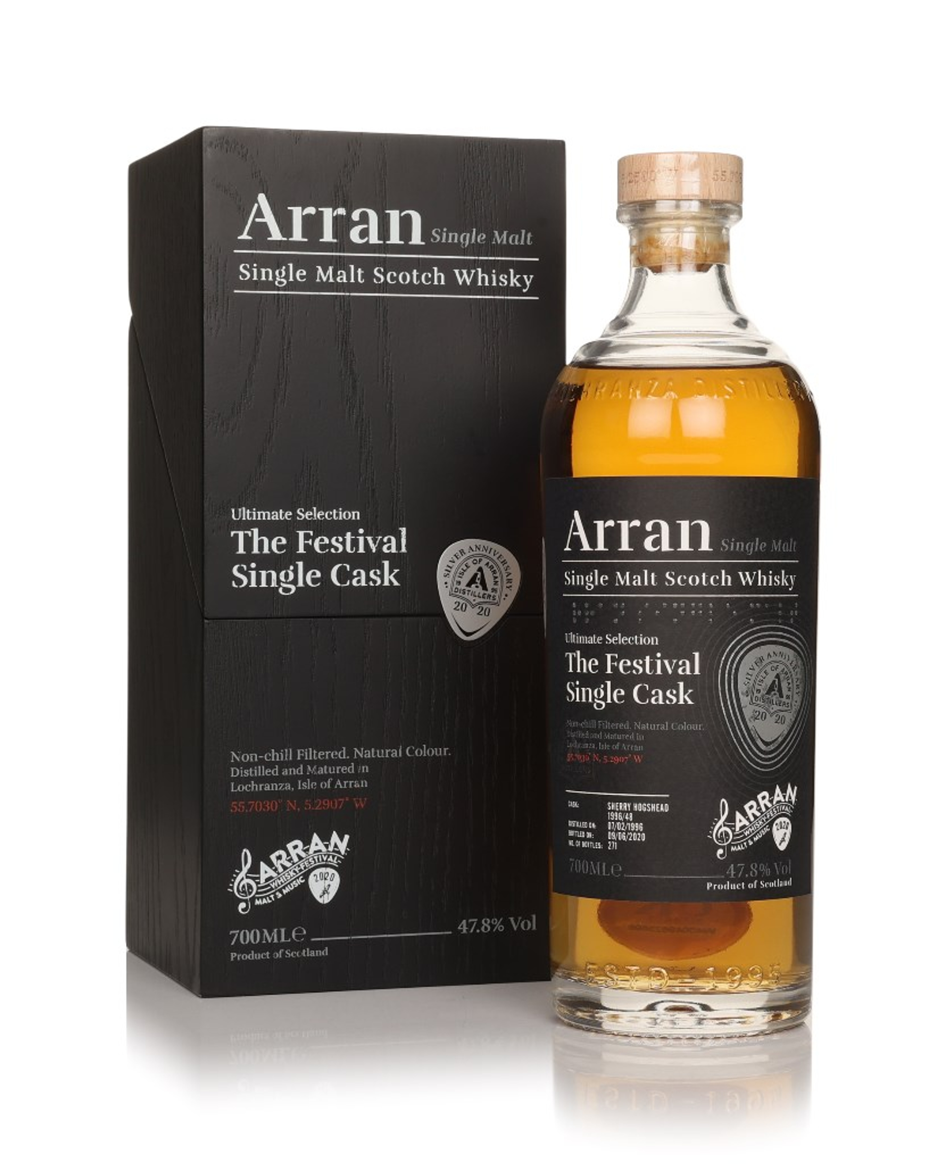 Arran Malt & Music Festival 2020 -  24 Year Old 1996 (cask 48) 70cl