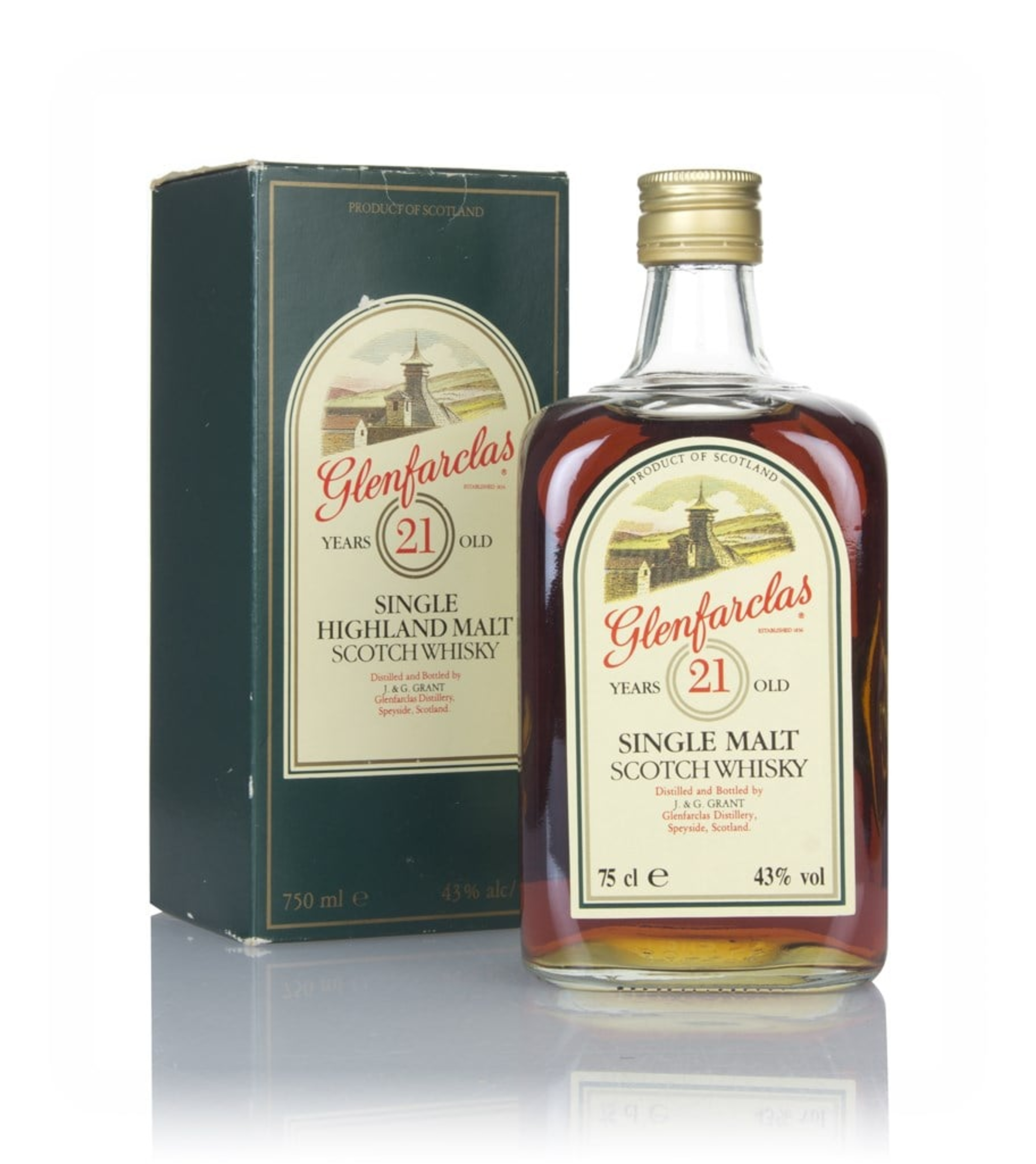 Glenfarclas 21 Year Old - 1980s 43.0% 75cl