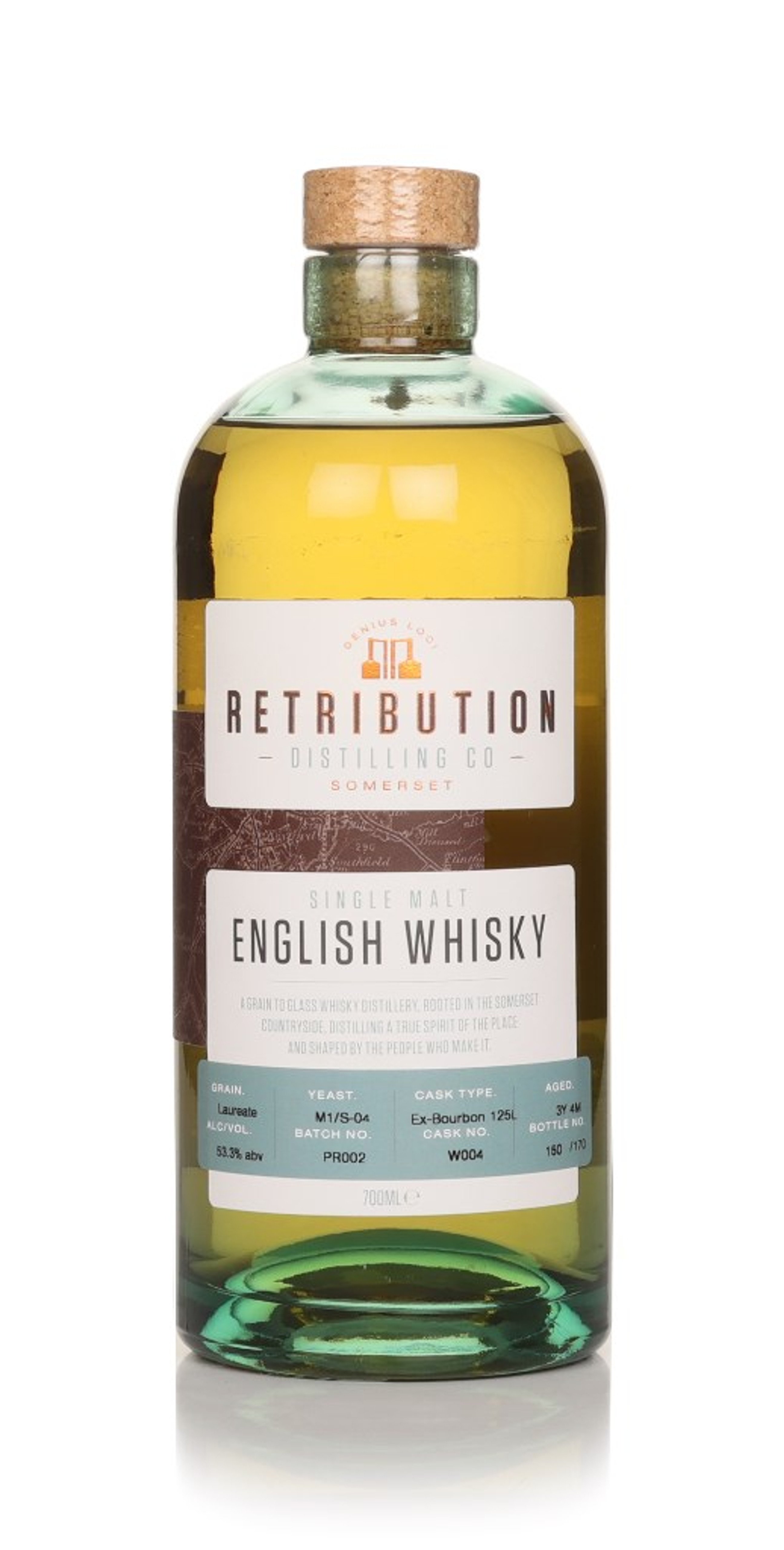 Retribution Single Malt English Whisky 70cl