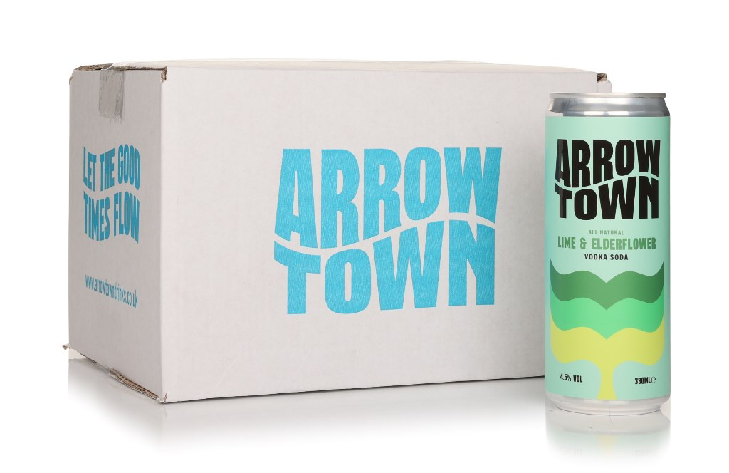 Arrowtown Lime & Elderflower Vodka Soda (12 x 330ml) 396cl