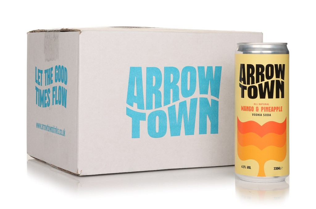 Arrowtown Mango & Pineapple Vodka Soda (12 x 330ml) 396cl